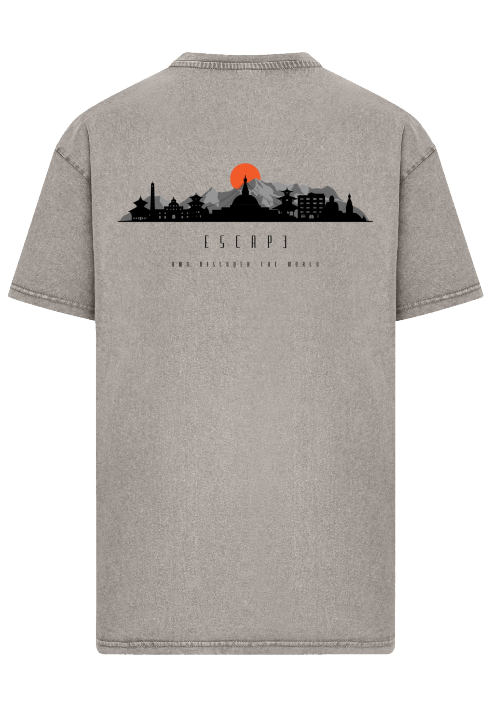 F4NT4STIC T-Shirt »Oversize Escape Discover the World Asian Town«, Premium Qualität, ESCAPE Collection