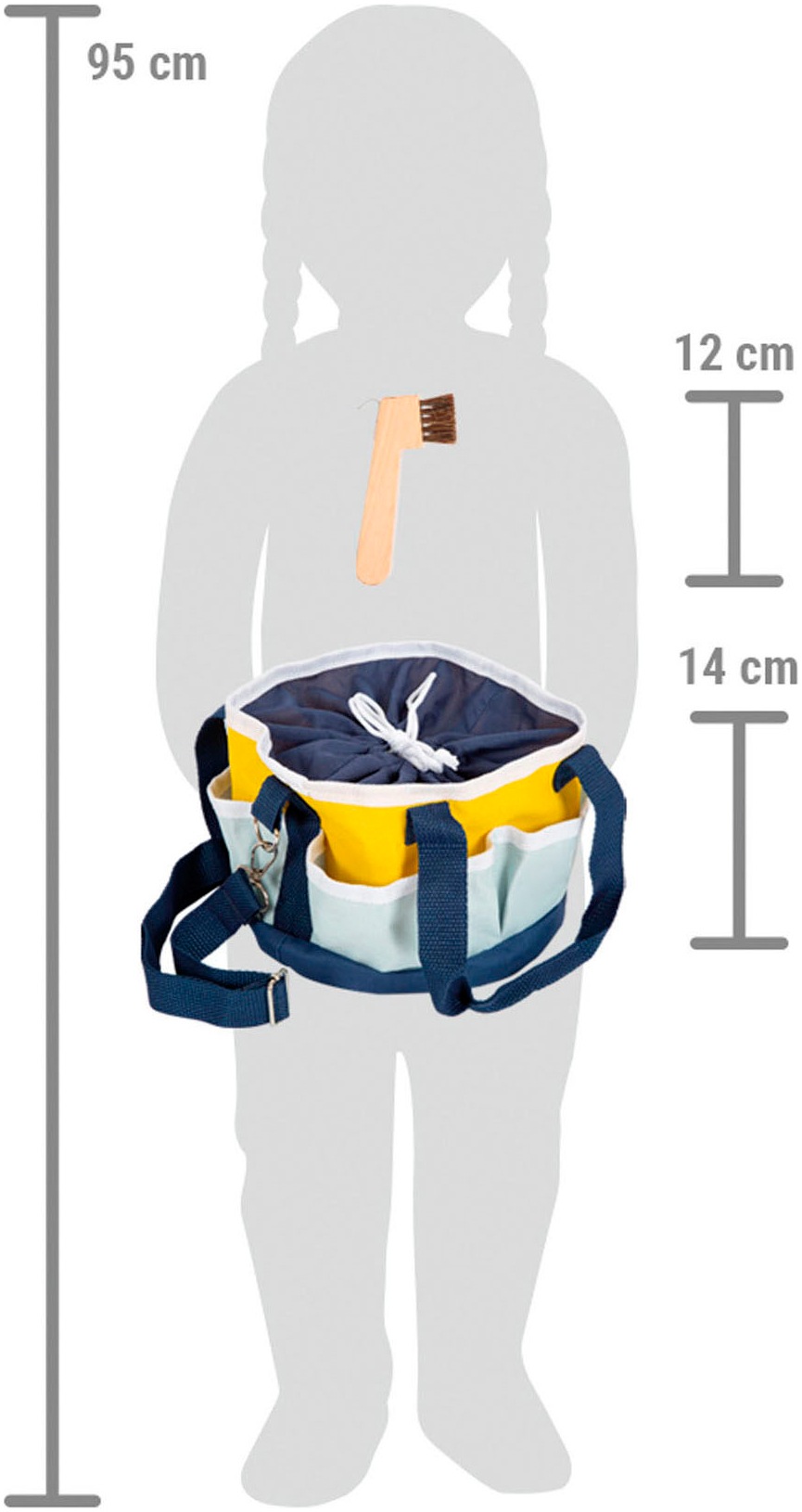 Small Foot Stehtier »Spielzeug Pferdepflege-Set mit Tasche«, für alle Pferde