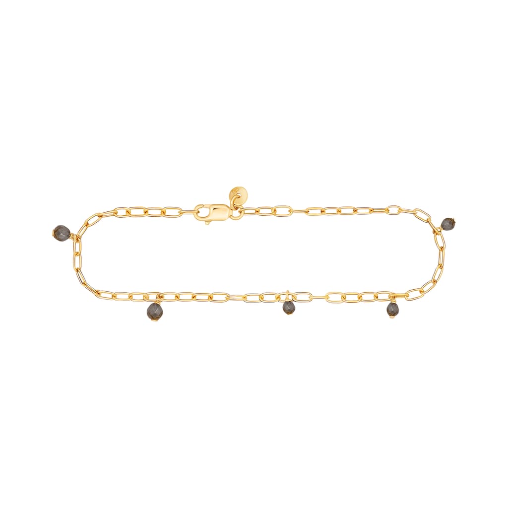 CAÏ Armband »925 Silber vergoldet Hämatit«