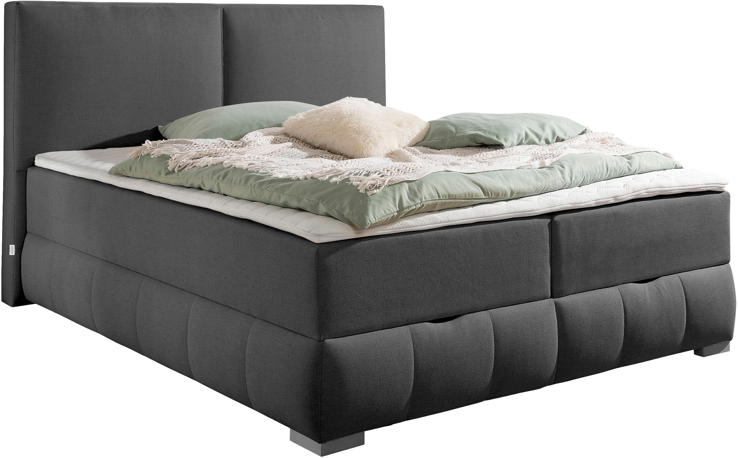 OTTO home "Wehma mit Kopfteil inkl. Bettkasten" in H2, H3 & H4 wählbar, inklusive Topper