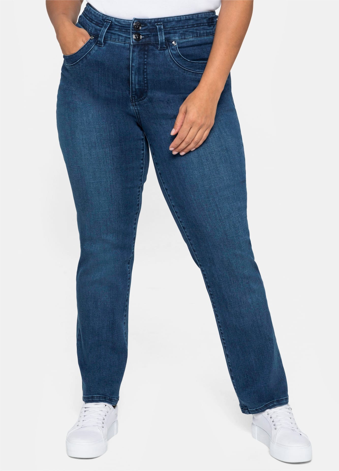 Sheego Bequeme Jeans, (1 tlg.) günstig online kaufen