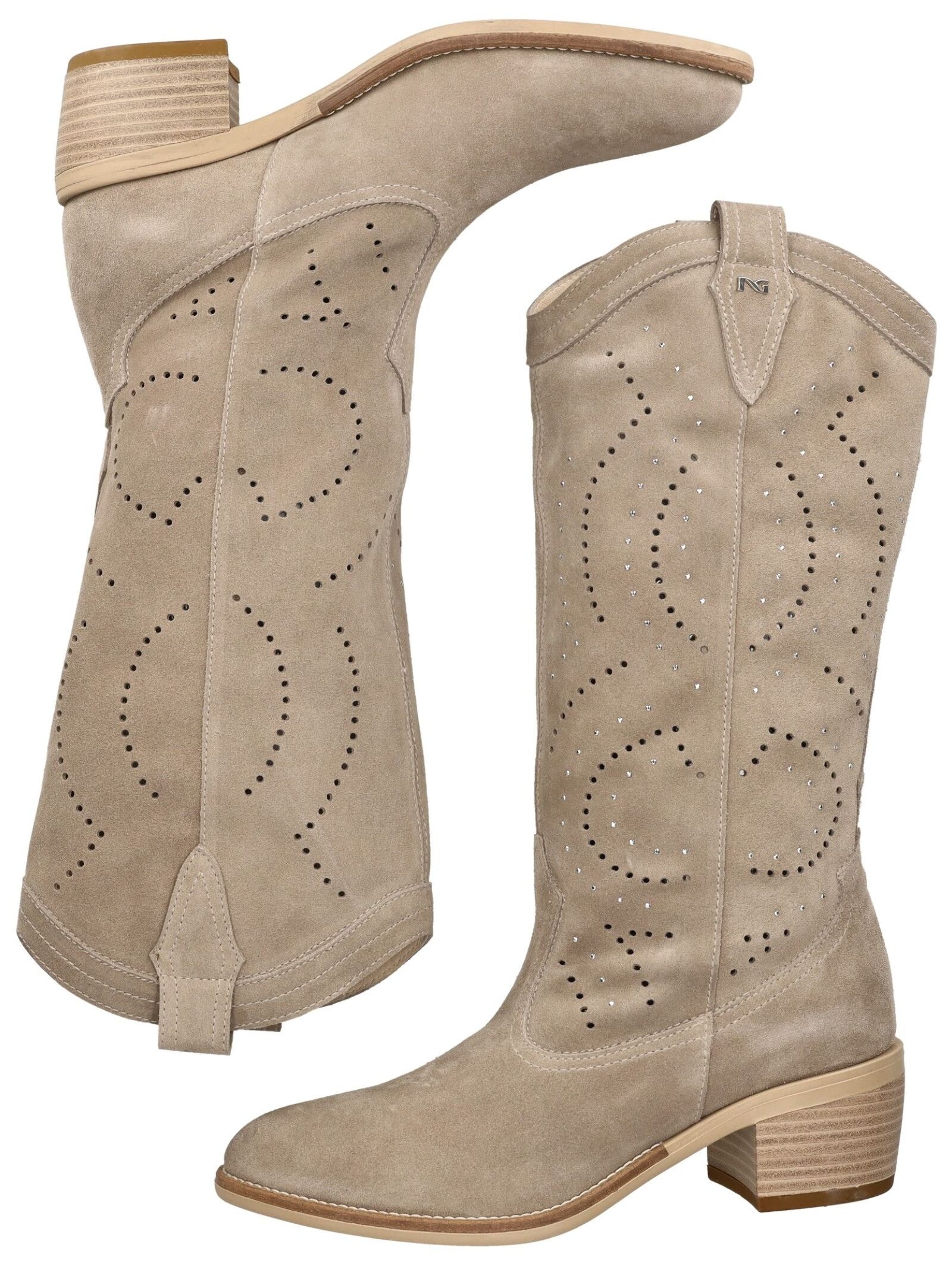 Nero Giardini Bikerboots »Nero Giardini Stiefel Veloursleder«