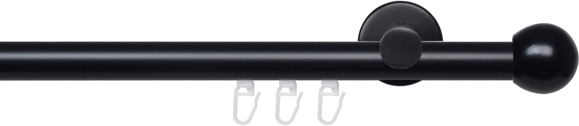 Liedeco Gardinenstange "Innenlaufgarnitur 20 mm Blues Kugel" Ø 2 mm 1 läufi günstig online kaufen