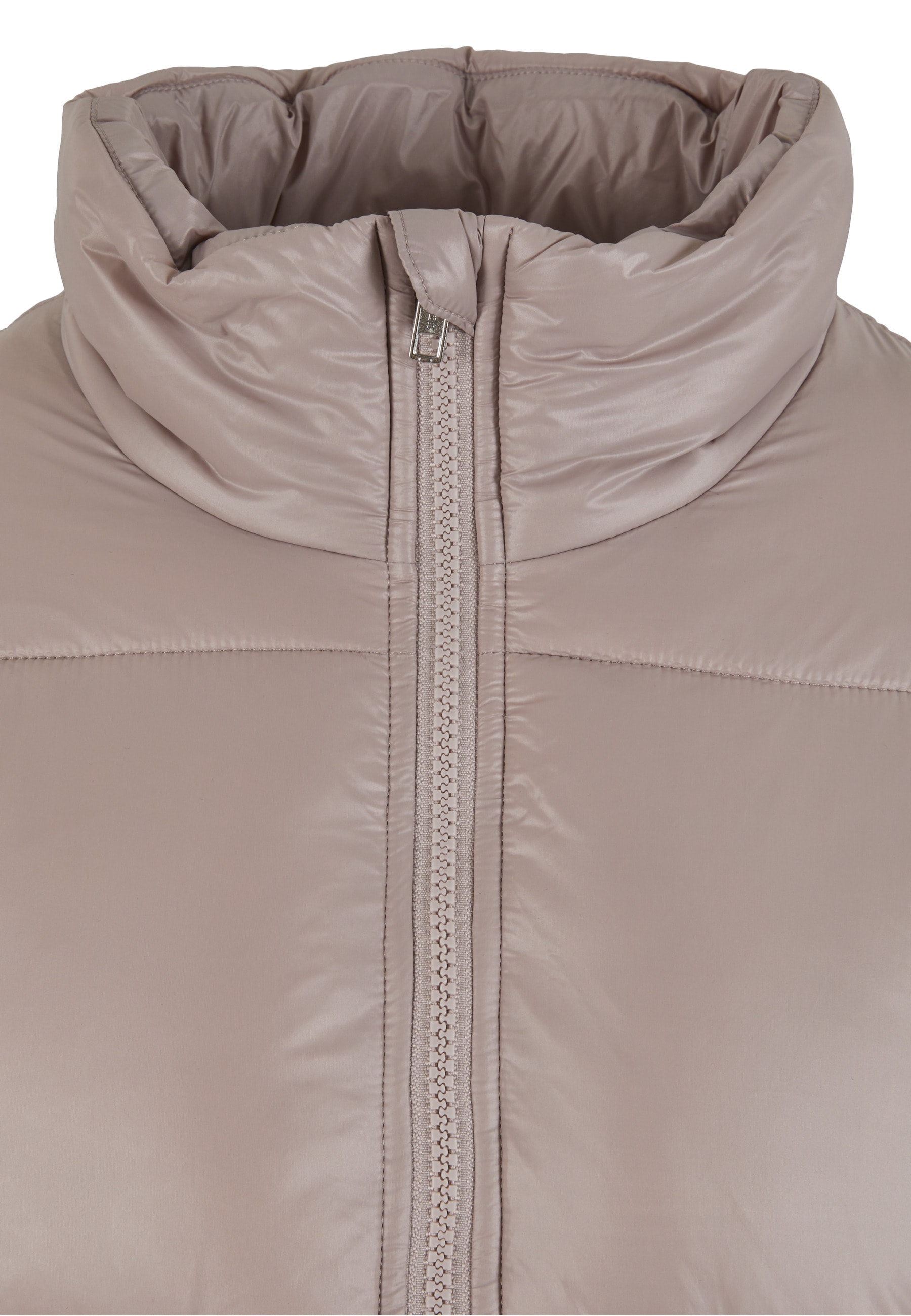 URBAN CLASSICS Winterjacke »Urban Classics Ladies Recycled Short Shiny Puffer Jacket« 1 Stk. tlg. ohne Kapuze