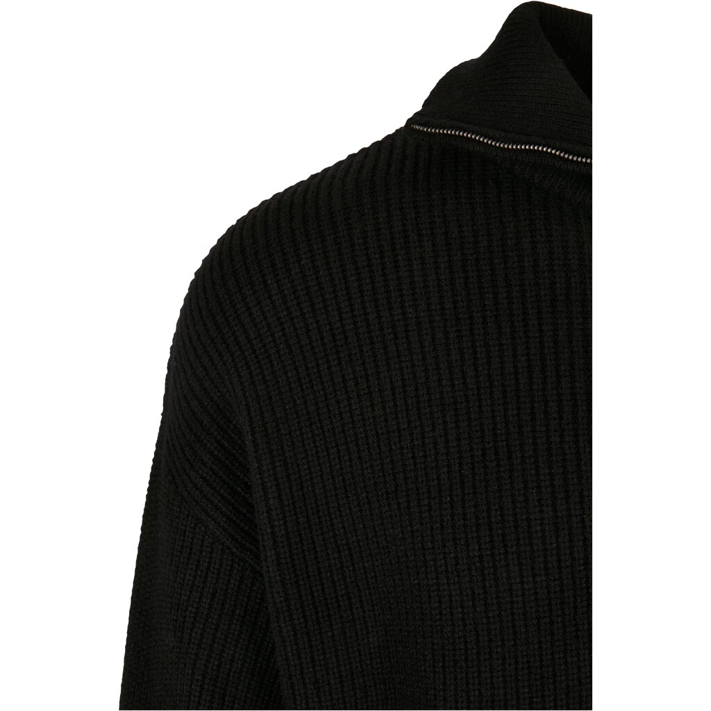 URBAN CLASSICS Sweater »Urban Classics Herren Oversized Knitted Troyer«, (1 tlg.)