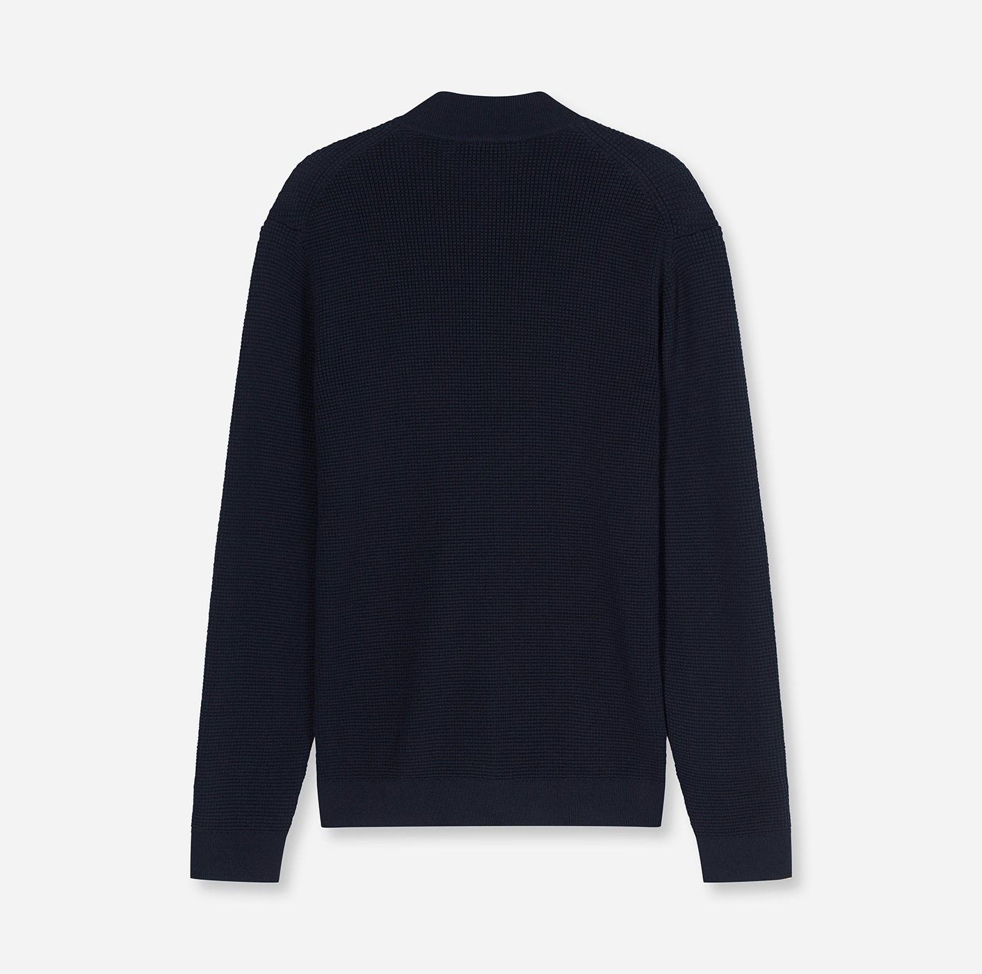 OLYMP Cardigan »Casual« Baumwollmix, Rippkragen, Regular Fit