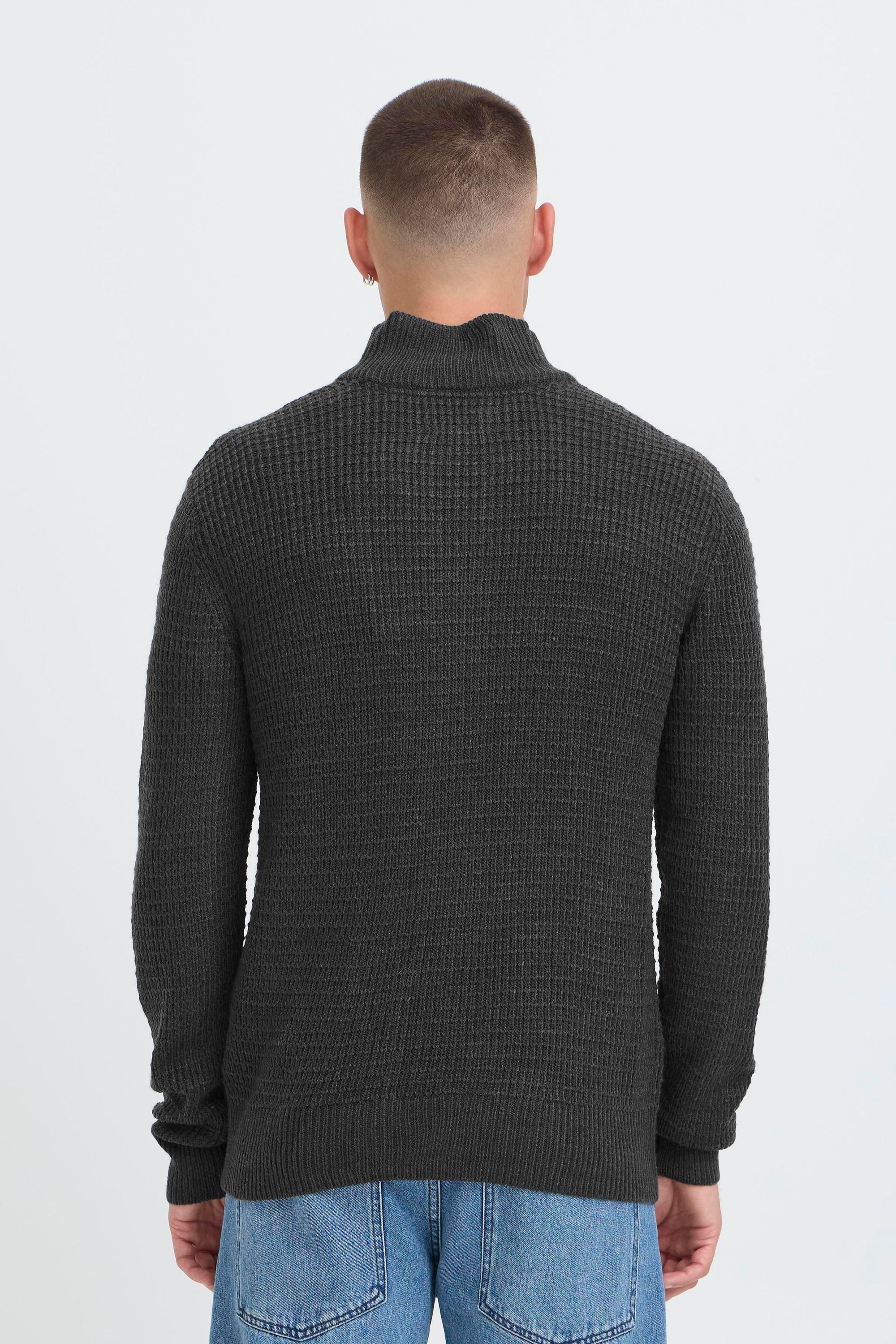 Strickjacke BLEND "Strickjacke BHMPattix", Herren, Gr. S, grau (pewter mix), Obermaterial: 100% Polyacryl PAN., Strickjacken Strickjacke 6