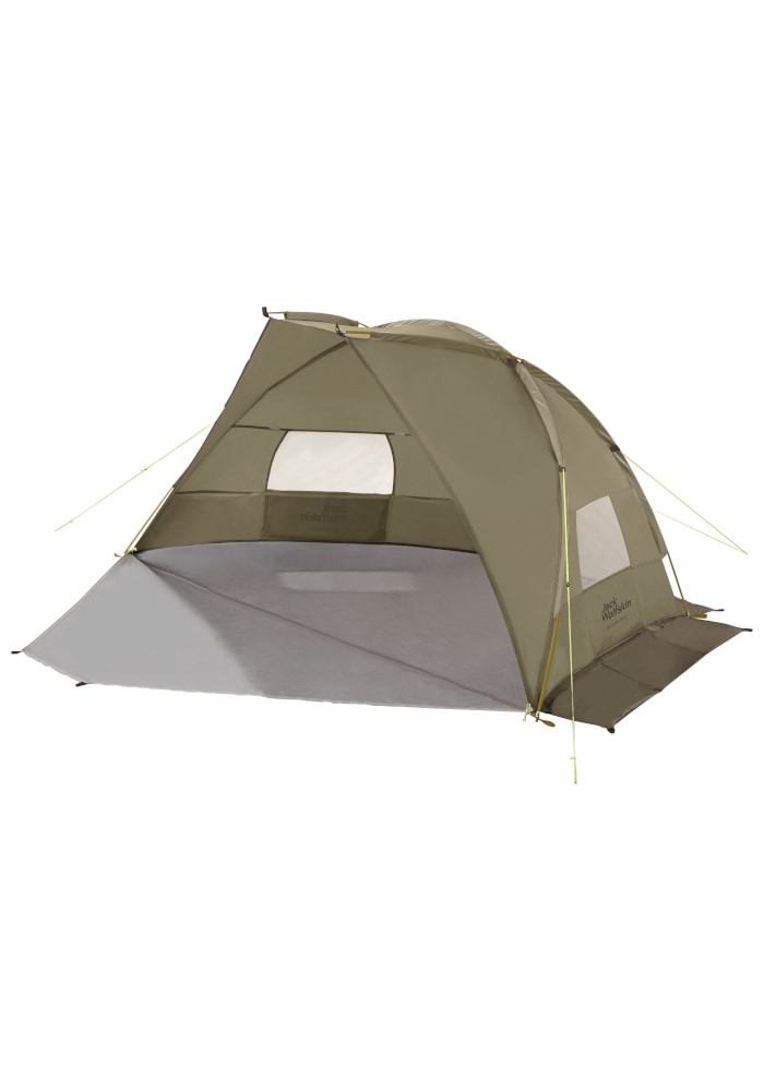 JACK WOLFSKIN Kuppelzelt "BEACH SHELTER III", beige, Zelte, Strandmuschel, UV-Schutz, windstabil