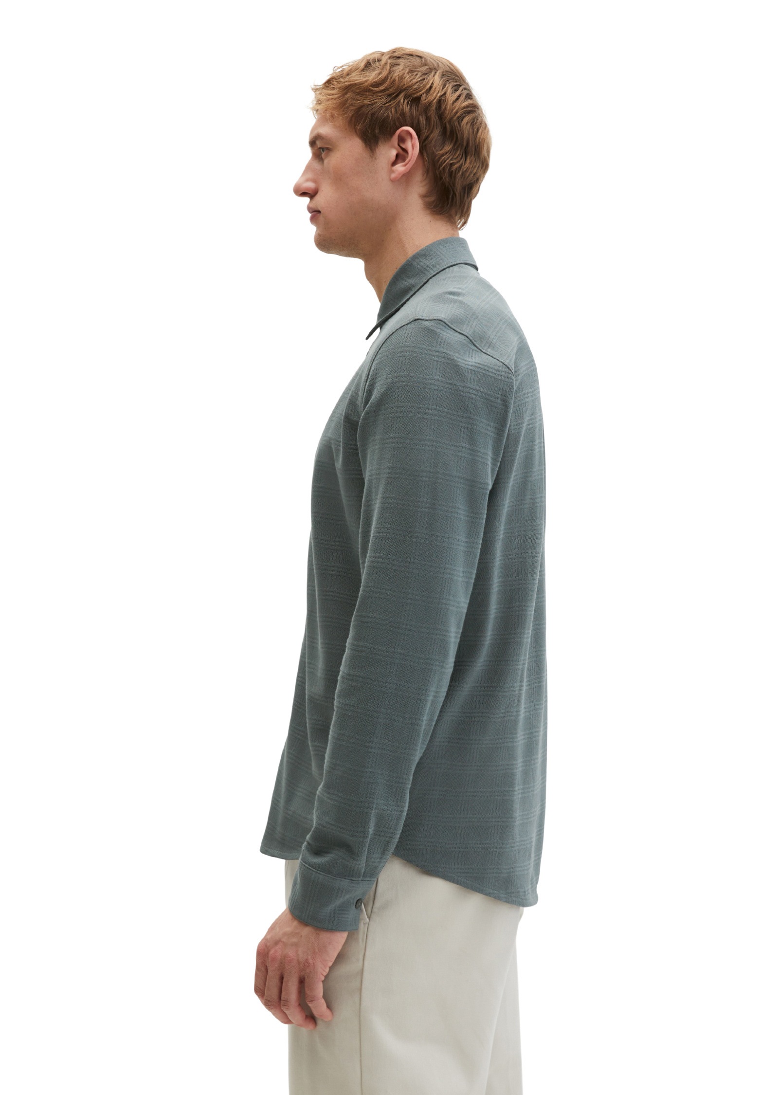 Marc O'Polo Blusenshirt »im strukturierten Karo-Jacquard«