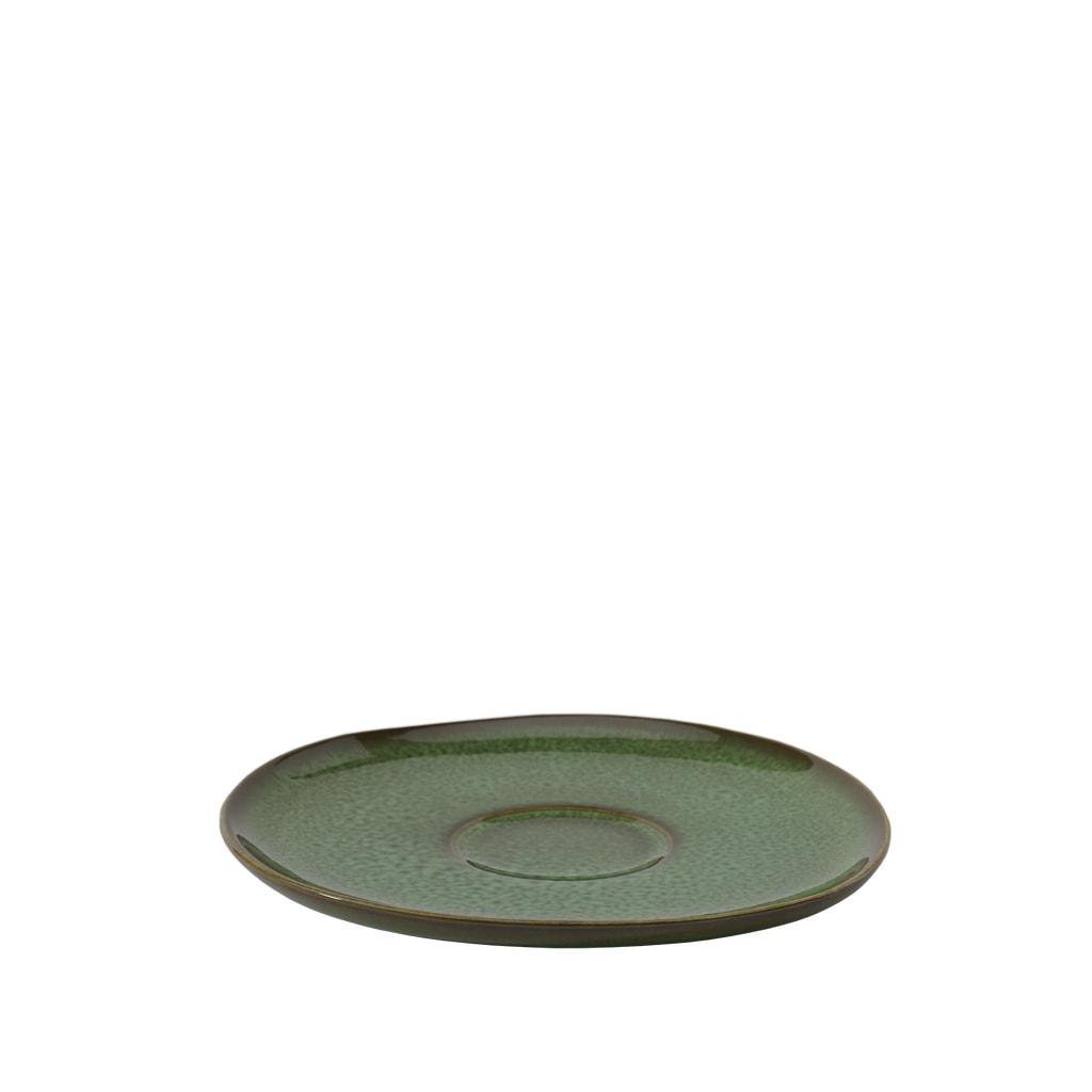 Untertasse "Kaffeeuntertasse Lave ø 15,2 cm", grün, LIKE. BY VILLEROY & BOCH, Speiseteller