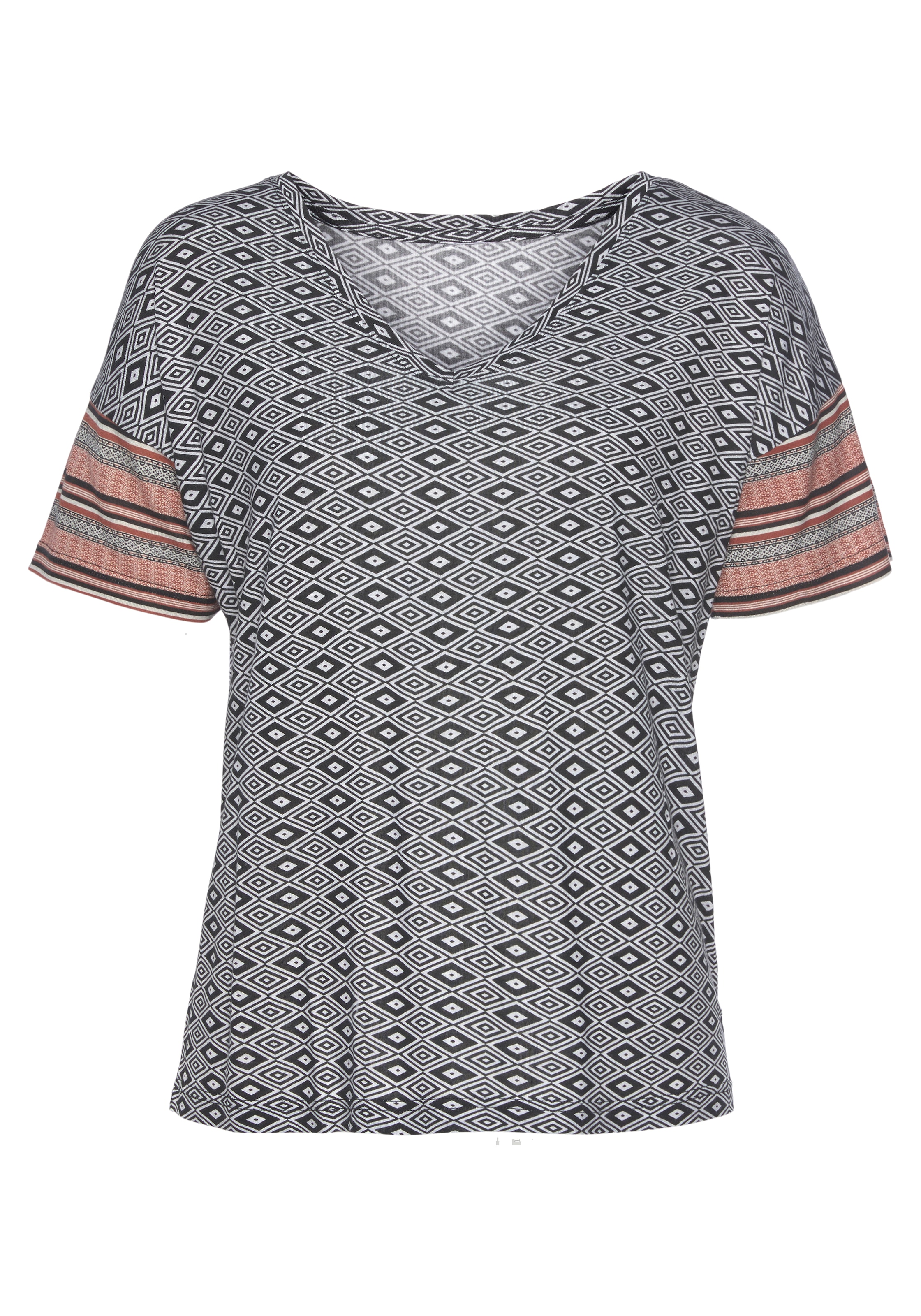 T-Shirt, schönem Vivance Dreams für bestellen | Ethno-Design BAUR in