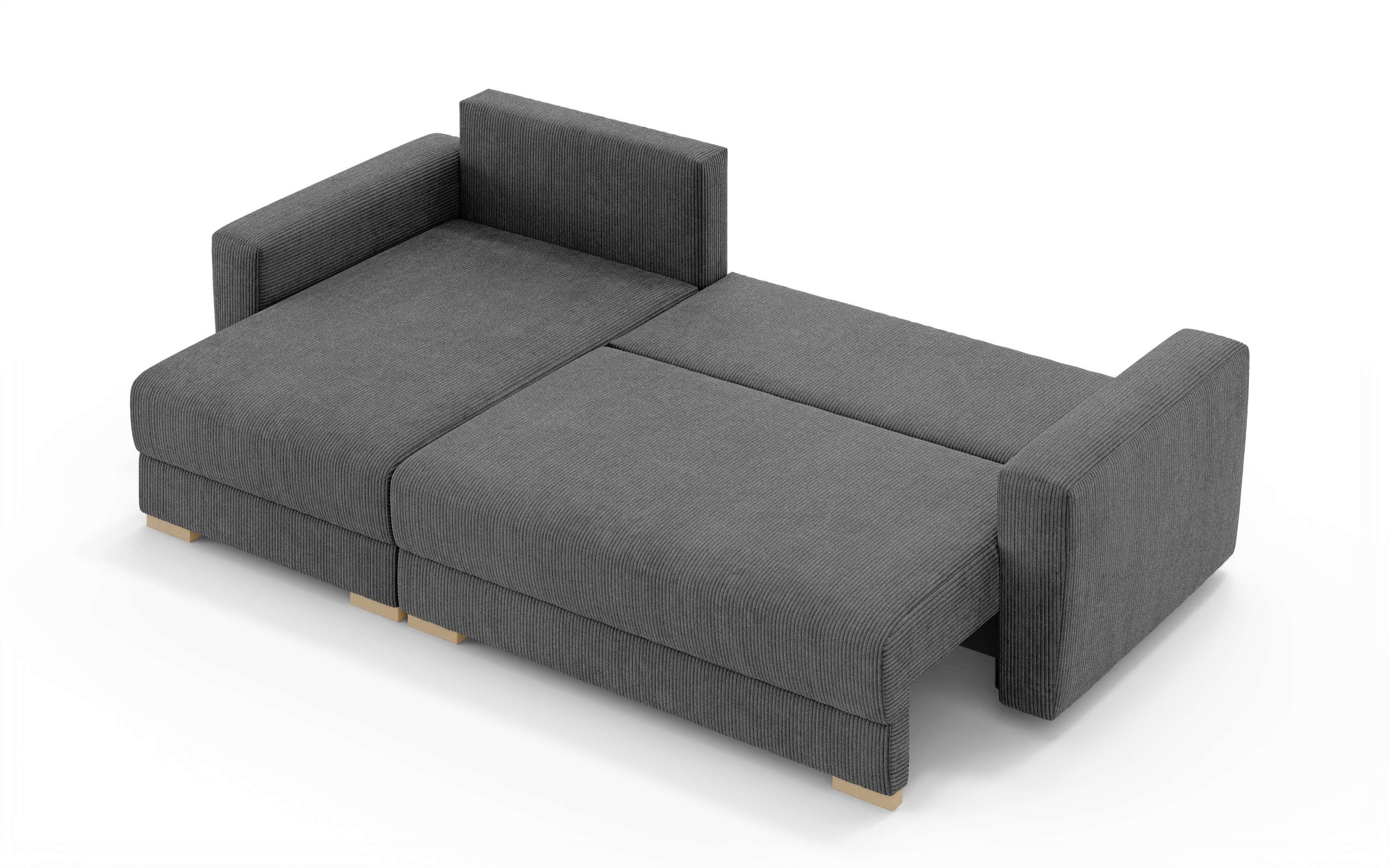 INOSIGN Ecksofa »MAGHERA universell Schlafsofa mit Bettkasten, Maße B/T/H: 255/142/84cm«, L-Form mit Recamiere rechts oder links montierbar, hoher Sitzkomfort