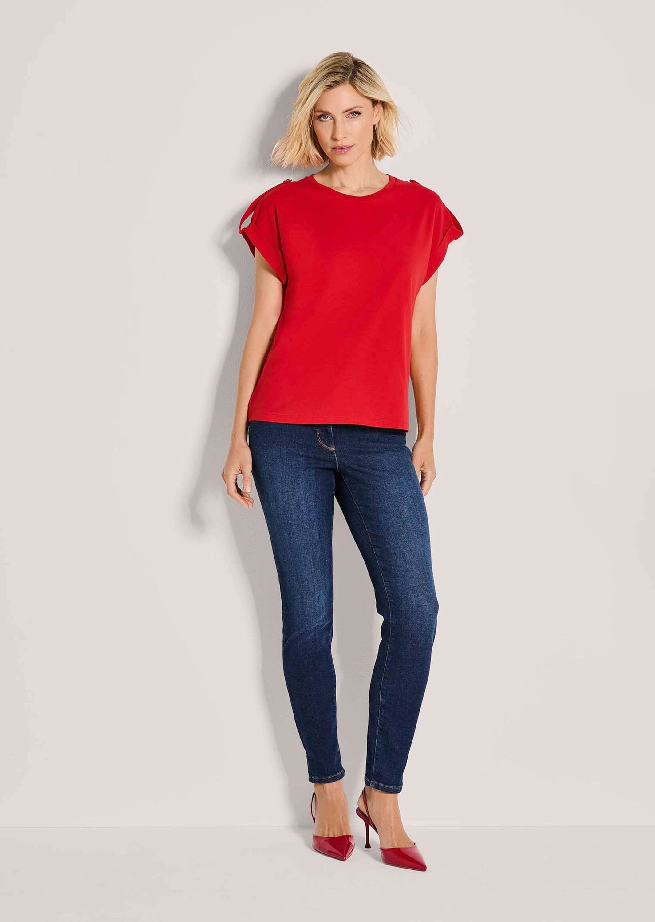 MADELEINE Kurzarmshirt "Shirt Basic Shirt mit Kurzarm, lockere Form" Dekora günstig online kaufen