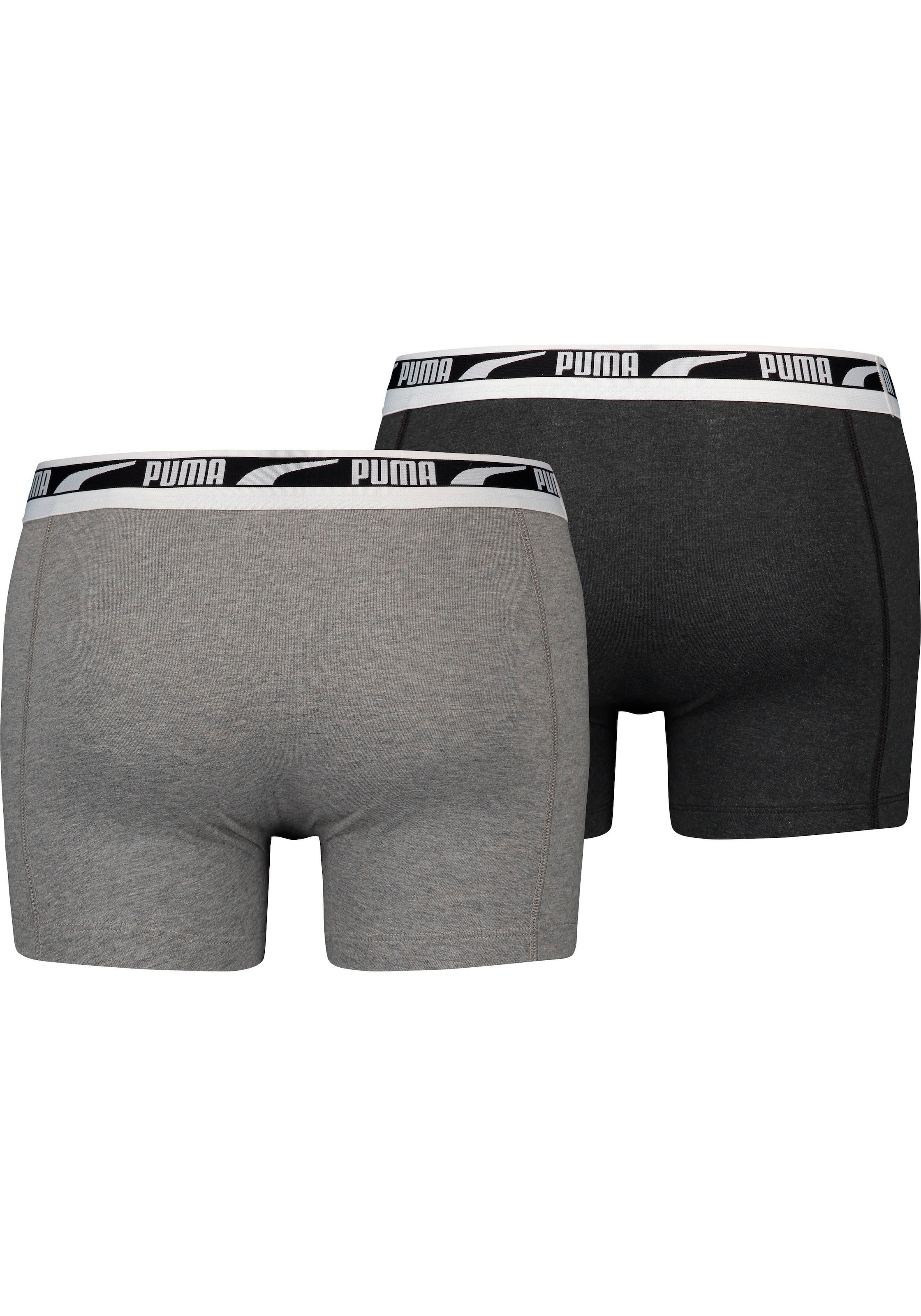 PUMA Boxershorts »MEN MULTI LOGO BOXER 2P«, (2er Pack), Komfortbund