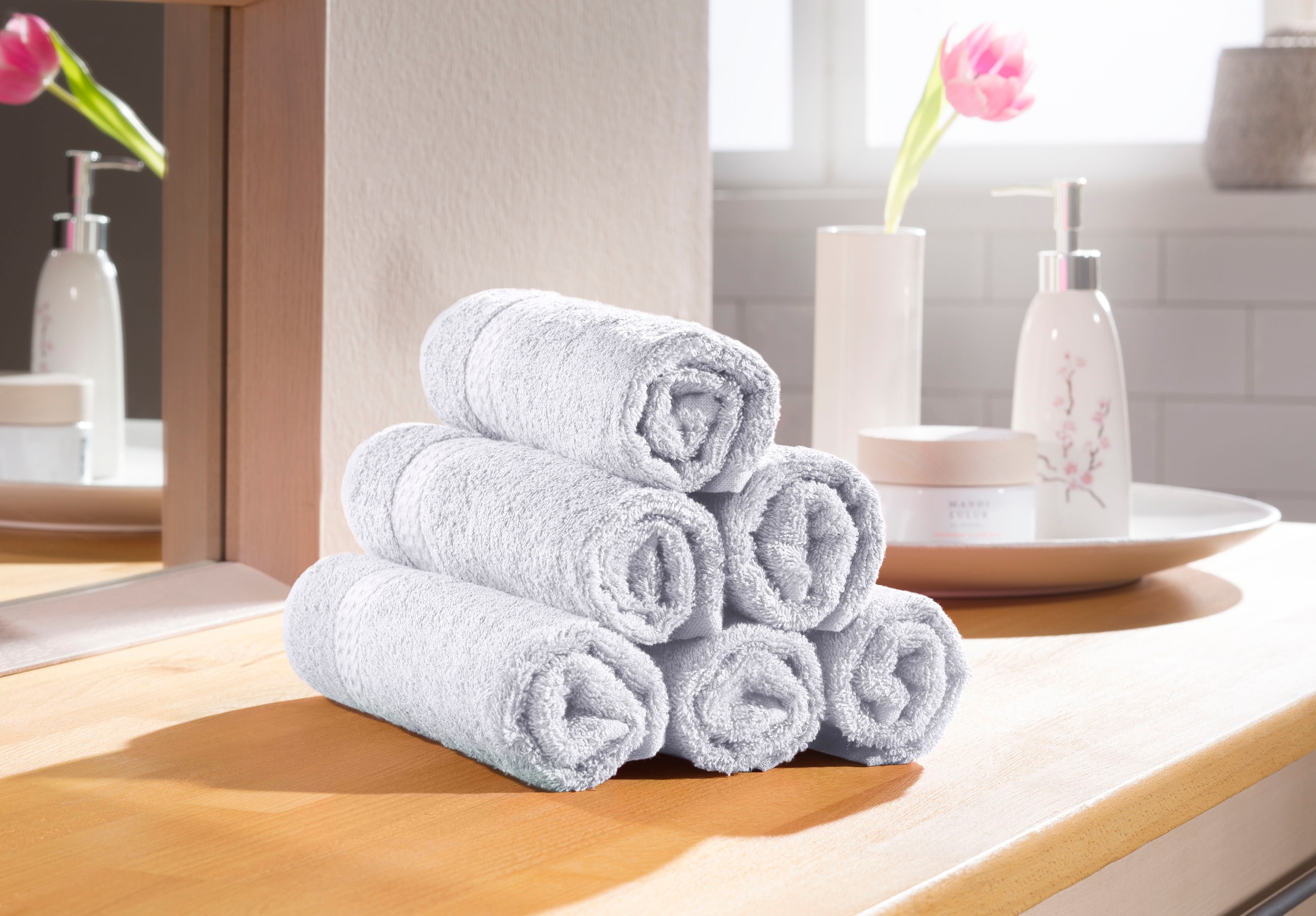 Handtuch-Set Baumwolle bestellen (6 im BAUR home Serie, St.), als Uni-Farben, »Juna«, in Set my | Gästehandtücher 100% und
