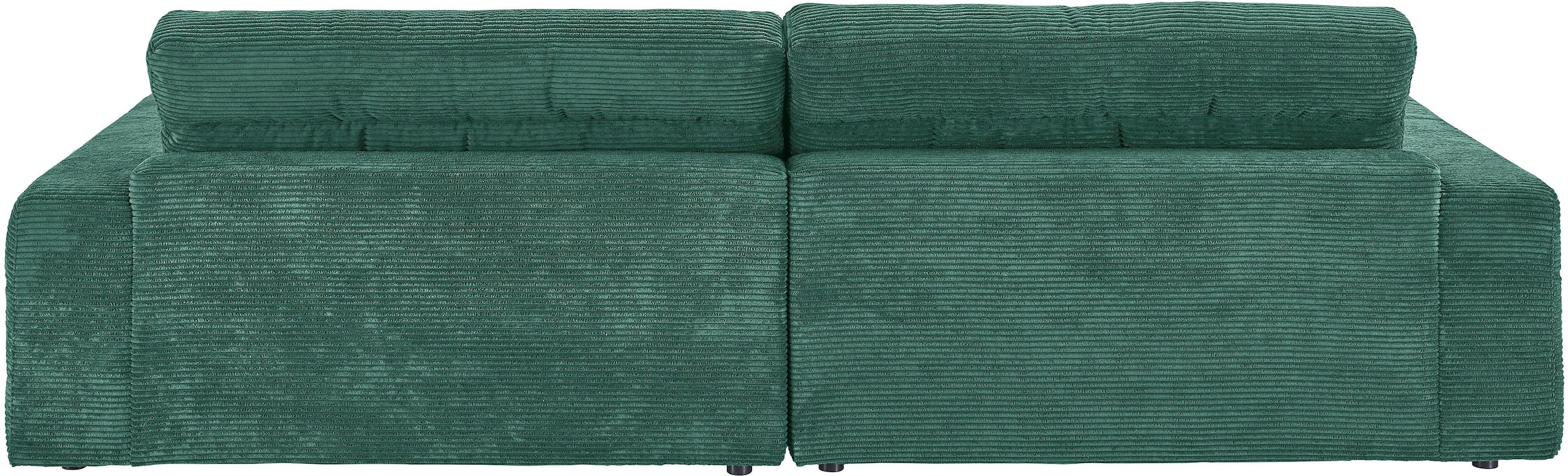 3C Candy Ecksofa »Stripes Mega-Sofa, bequem und komfortabel, L-Form«, Lose Rückenkissen, mit feiner Quersteppung, Cord-Bezug