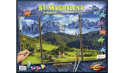 Schipper Malen nach Zahlen »Meisterklasse Triptychon, St. Magdalena in Südtirol«, Made... kaufen