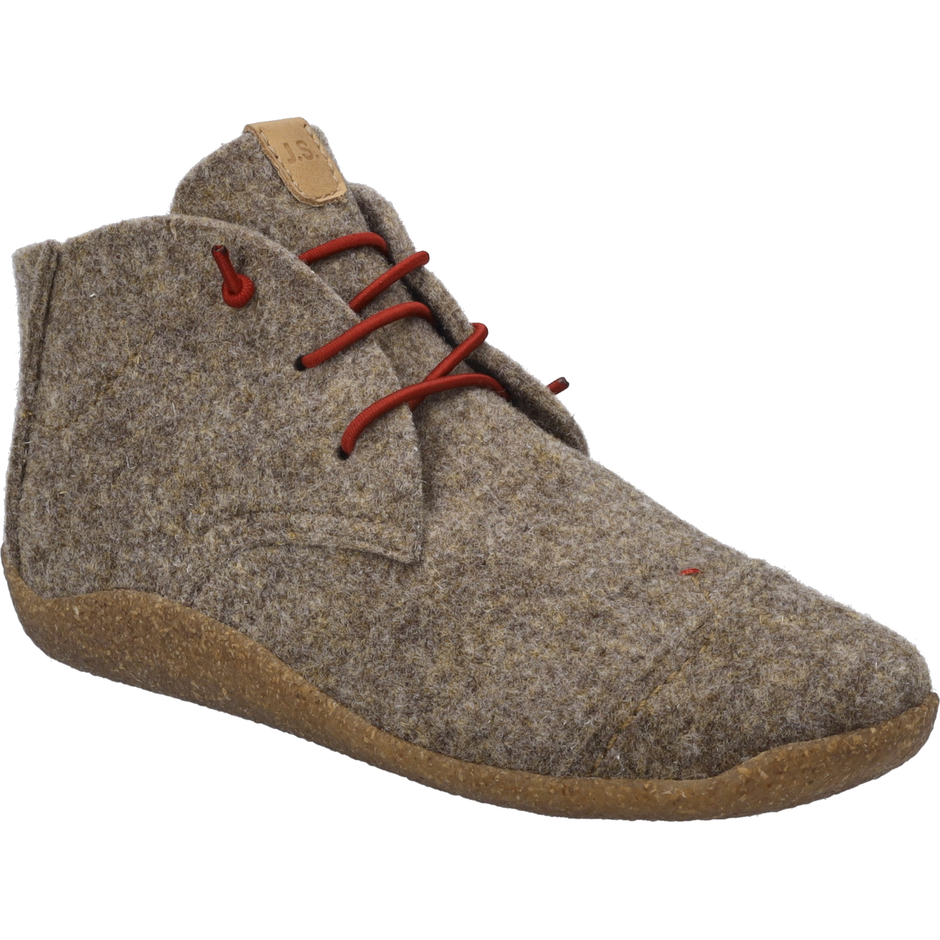 Josef Seibel Vinny 01 Pantofola Donna In Feltro Verde - Suola TR/Sughero, Sfoderabile, Comfort