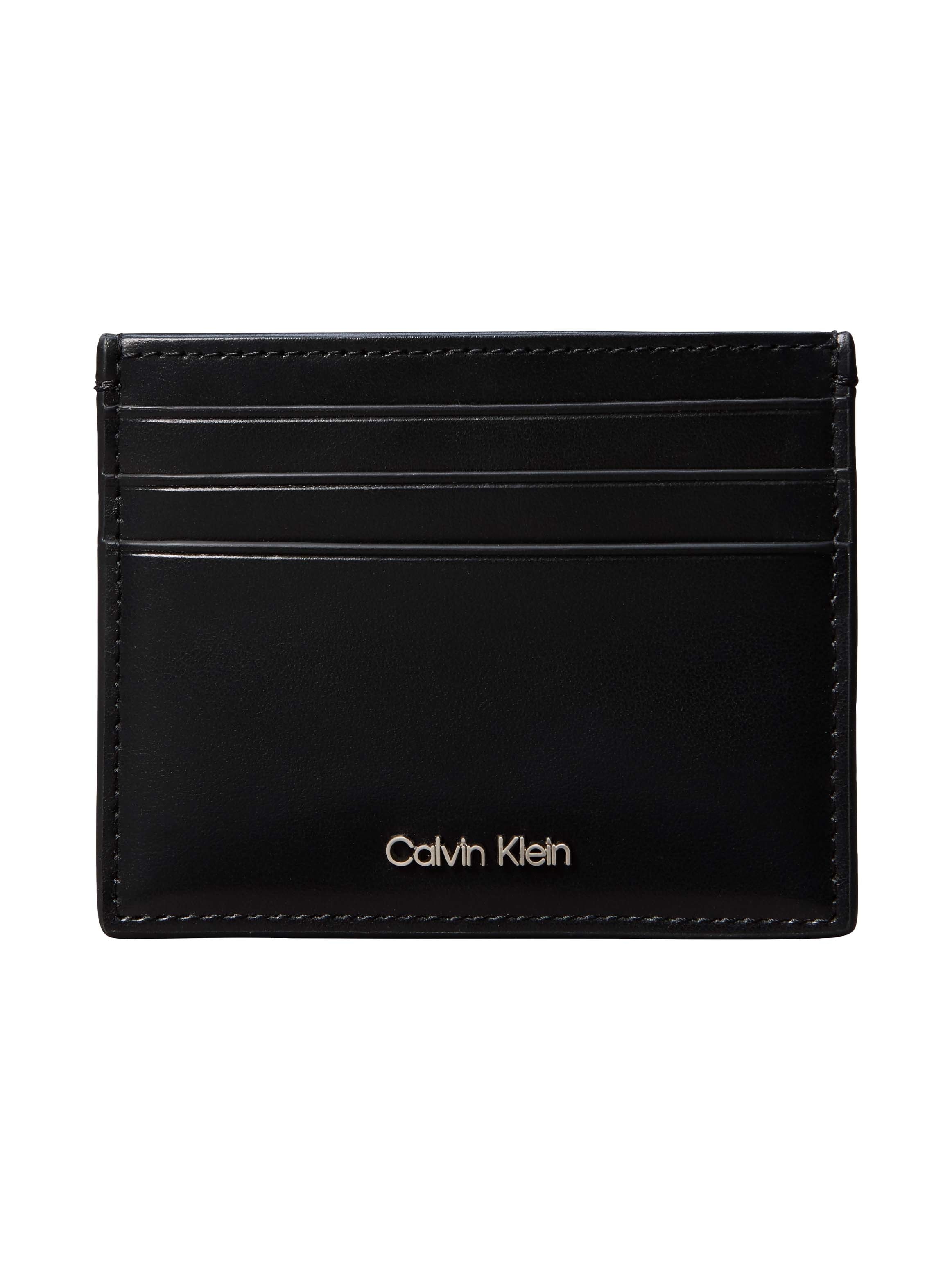 Calvin Klein Kartenetui "RAISED CARDHOLDER" Unisex Geldbörse, Kreditkartenetui mit Logo-Schriftzug