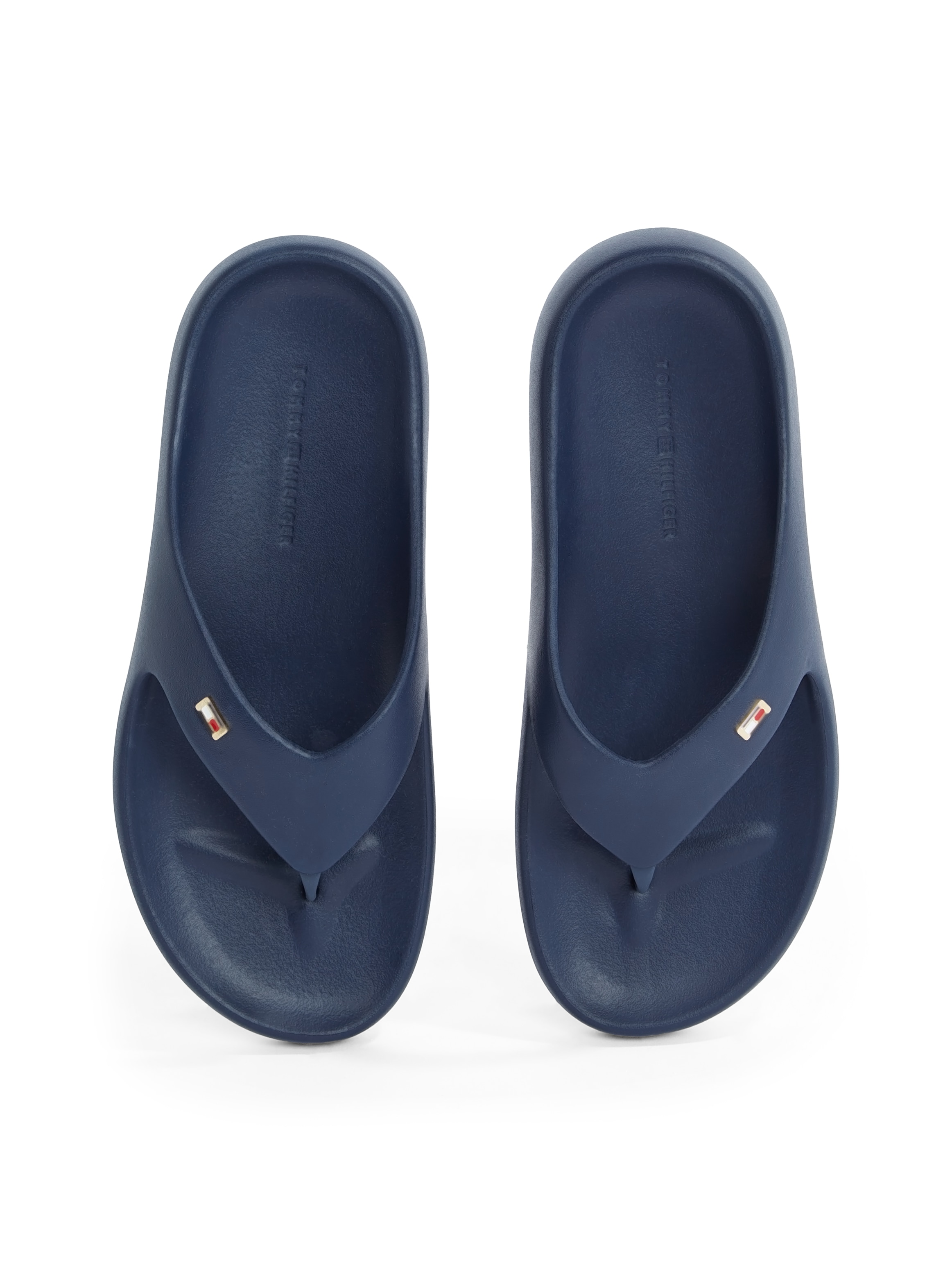 Tommy Hilfiger Zehentrenner »TH COMFORT BEACH SANDAL«, Dianette, Sommerschuh, Bequemschuh mit kleiner Logostickerei