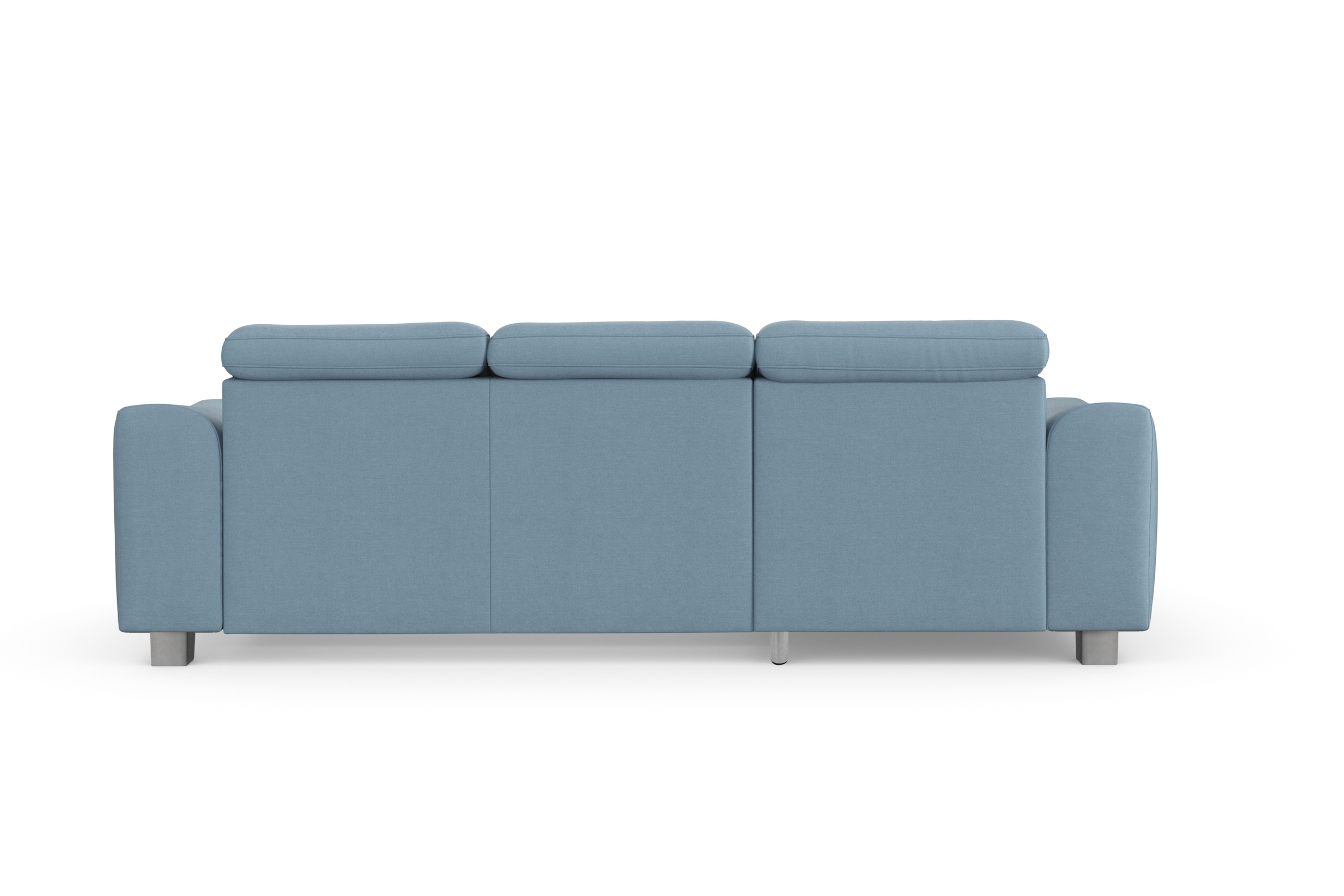 sit&more Ecksofa »Dundee L-Form«, mit Federkern und Edelstahlfüßen, wahlweise mit Kopfteilverstellung
