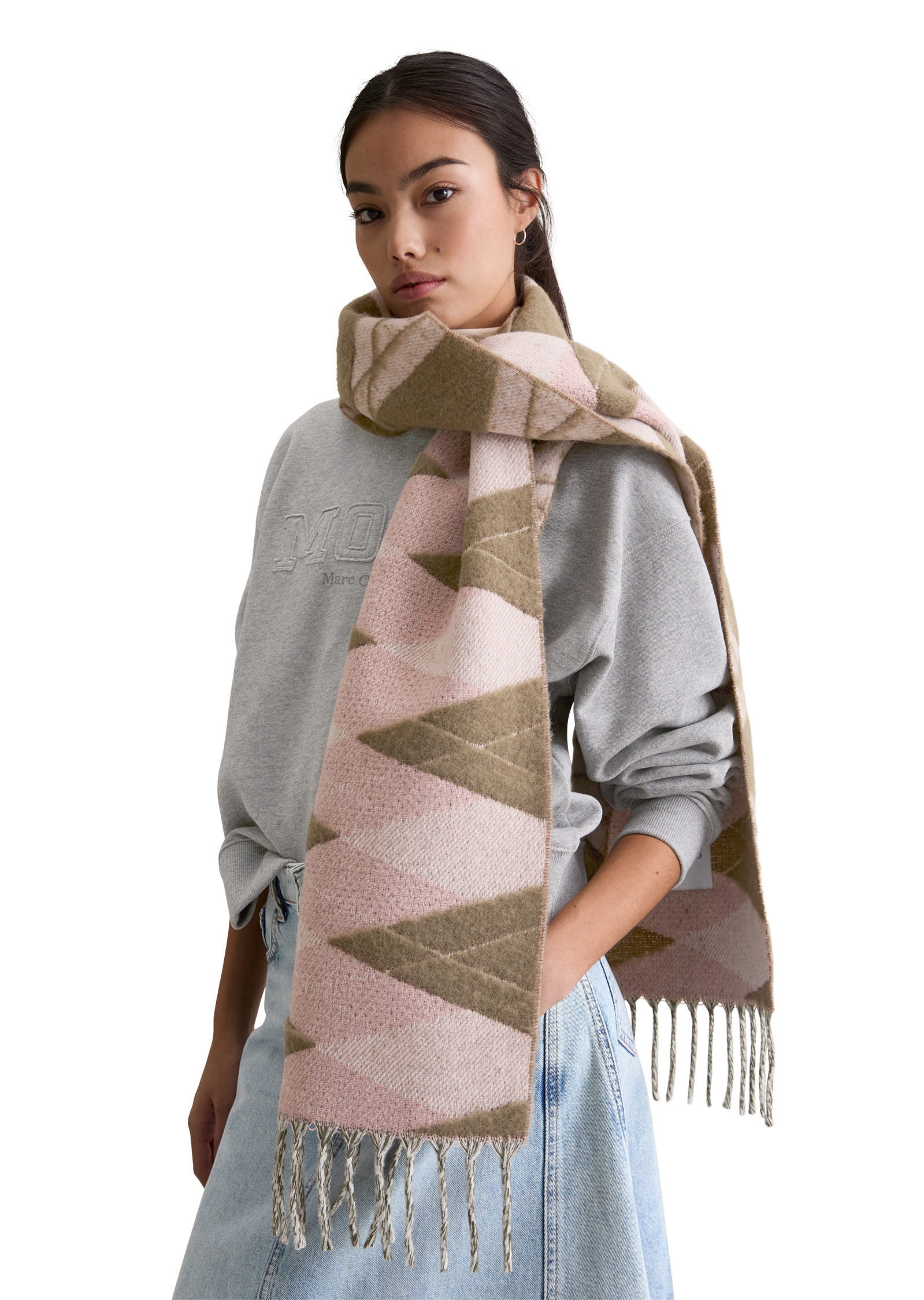 Marc O'Polo DENIM Wollschal »mit Argyle-Muster«