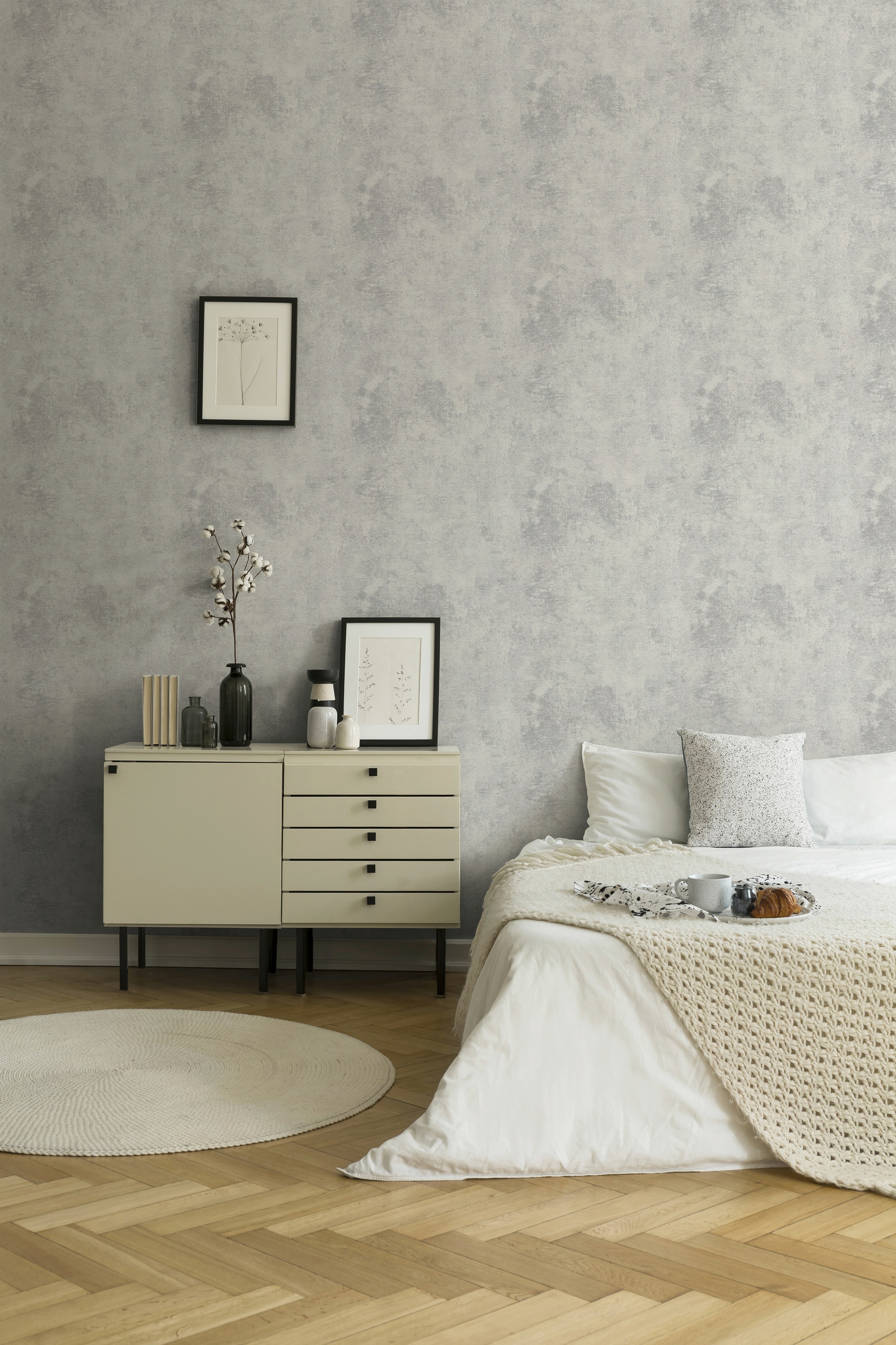 living walls Vliestapete »New Walls Urban Grace Vintage Uni Optik« uni Uni Tapete Einfarbig