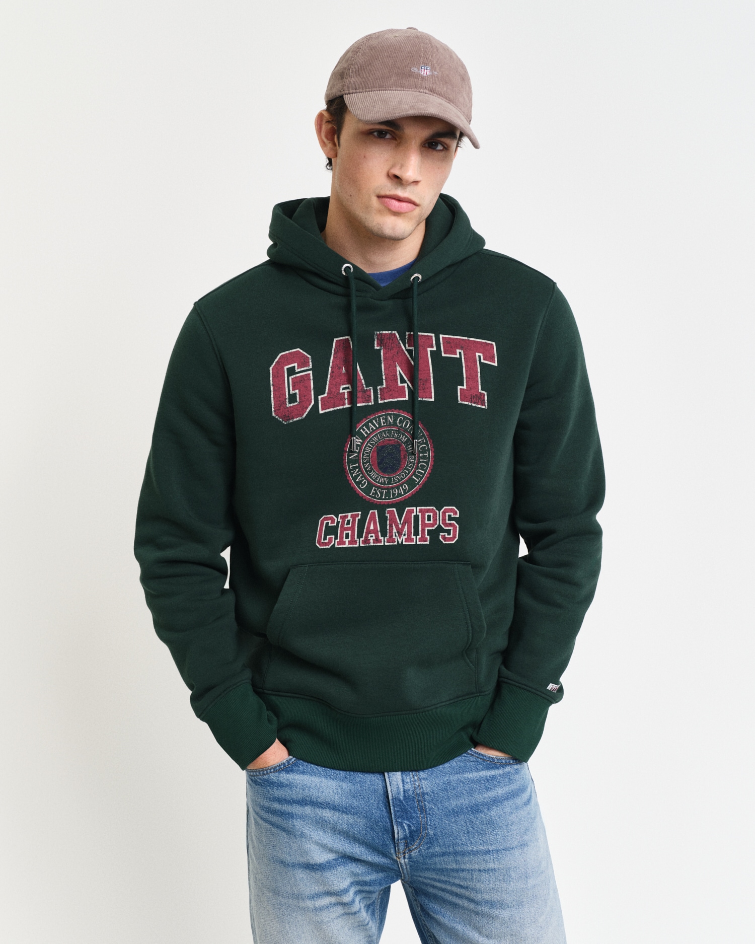 Gant Hoodie "FRONT GRAPHIC SWEAT HOODIE", GANT-Grafikprint auf der Vorderseite