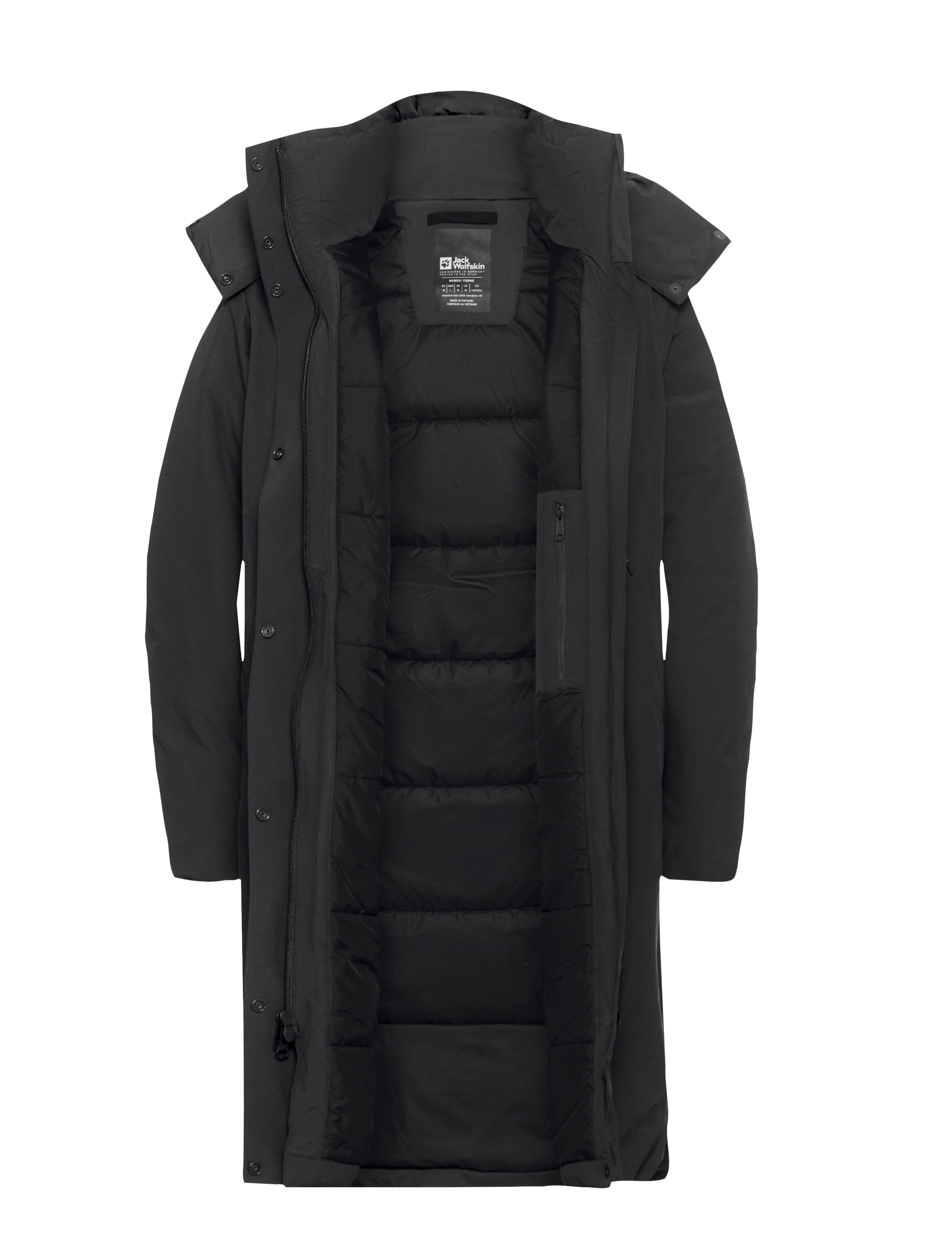 Jack Wolfskin Funktionsmantel »FROST HAVEN COAT W«, Wärmend, winddicht, Daunenjacke