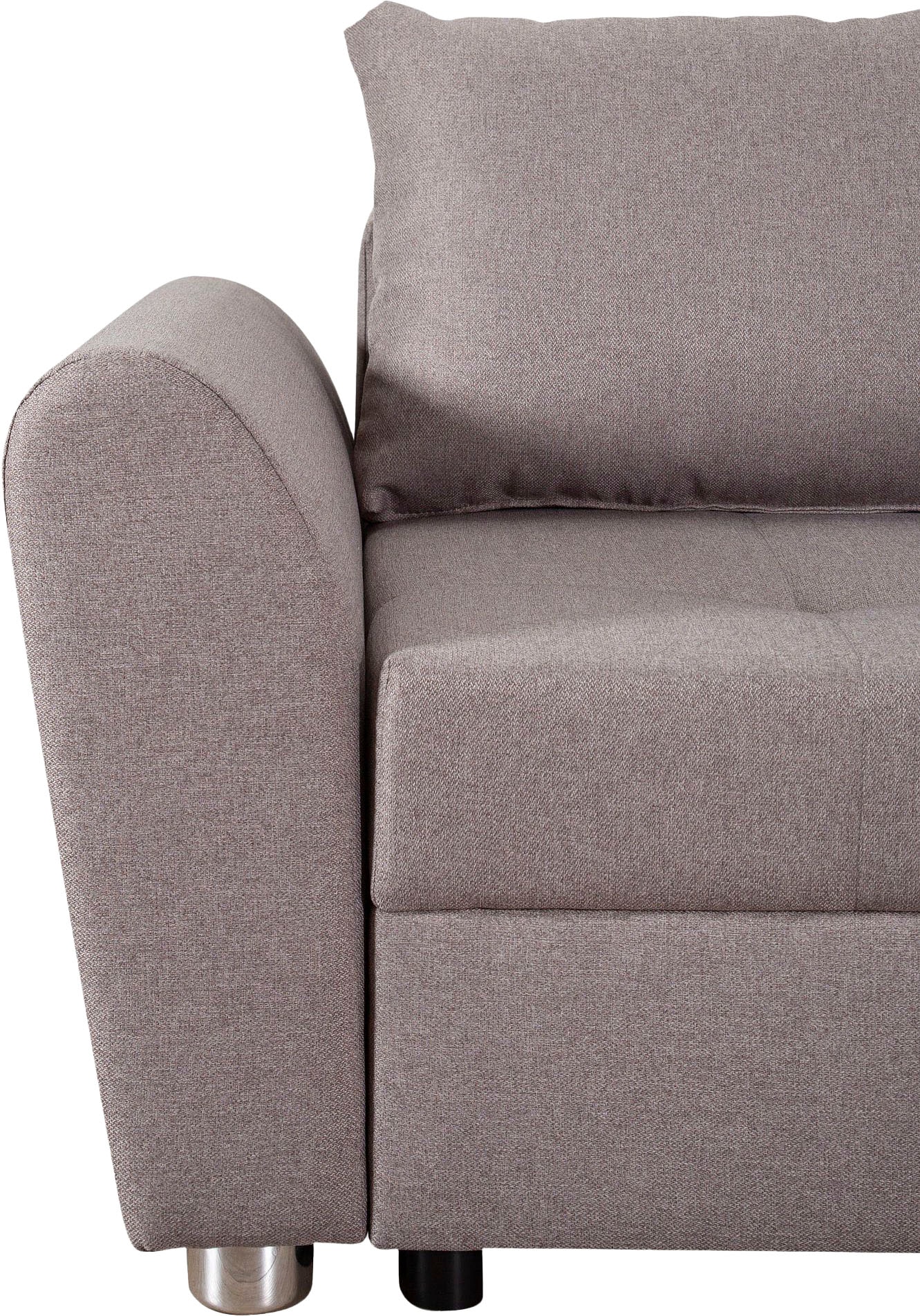 COLLECTION AB Ecksofa, Ecksofa,Bettfunktion,Bettkasten,Bonnelfederkern, Rückenkissen