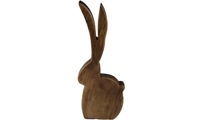 Osterhase »Osterfigur aus Holz, Osterdekoration«