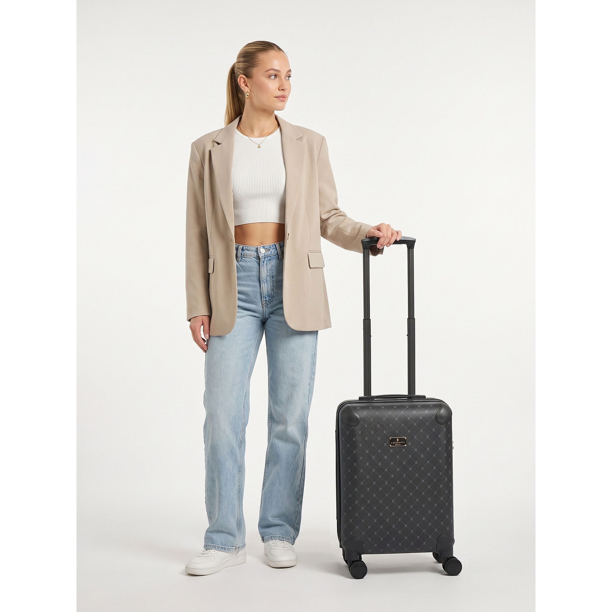 Lazarotti Trolley »Palermo 4 Rollen Kabinentrolley S 55 cm« 45 l