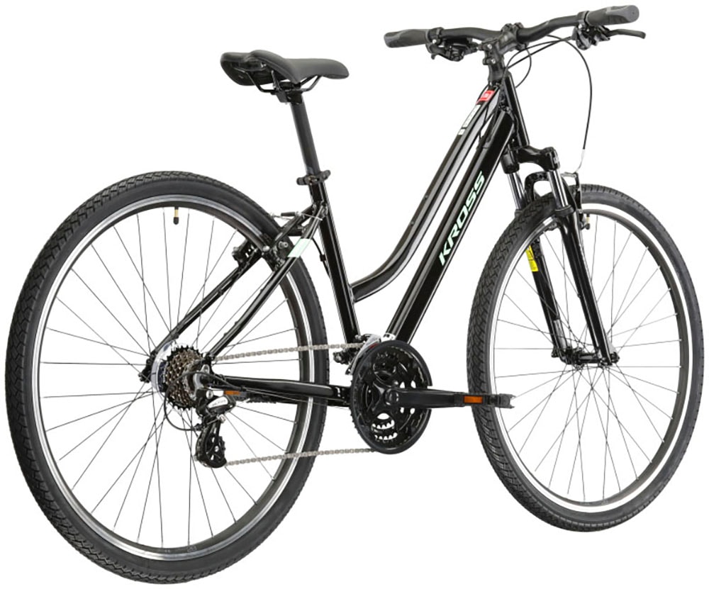 Kross Crossrad »KROSS Crossbike Evado 2.0 28" schwarz 21 Gänge«, 21 Gang, Shimano, Tourney Schaltwerk, Kettenschaltung