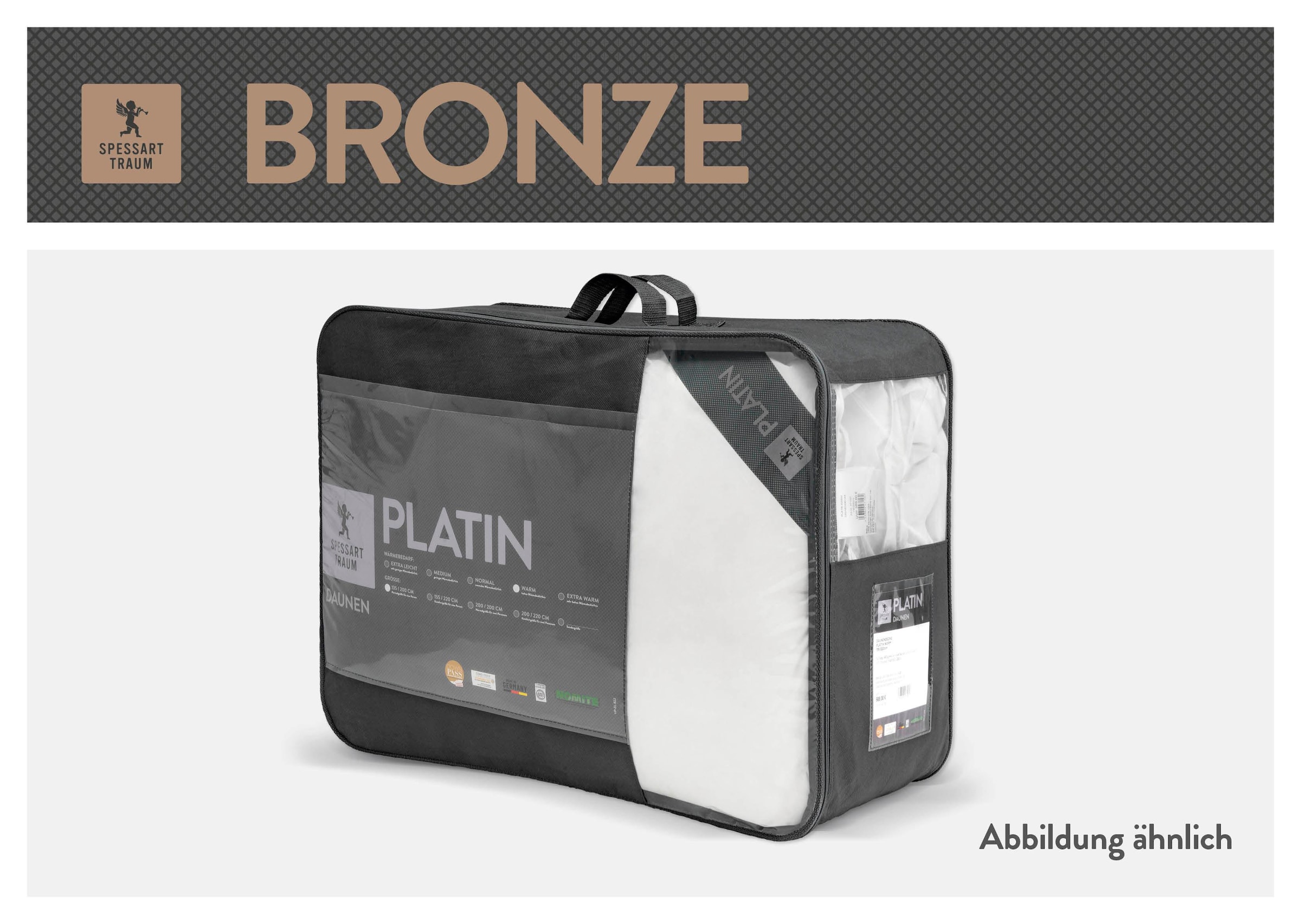 SPESSARTTRAUM Baumwollbettdecke "Bronze" warm 1 Stk. tlg. hergestellt in De günstig online kaufen