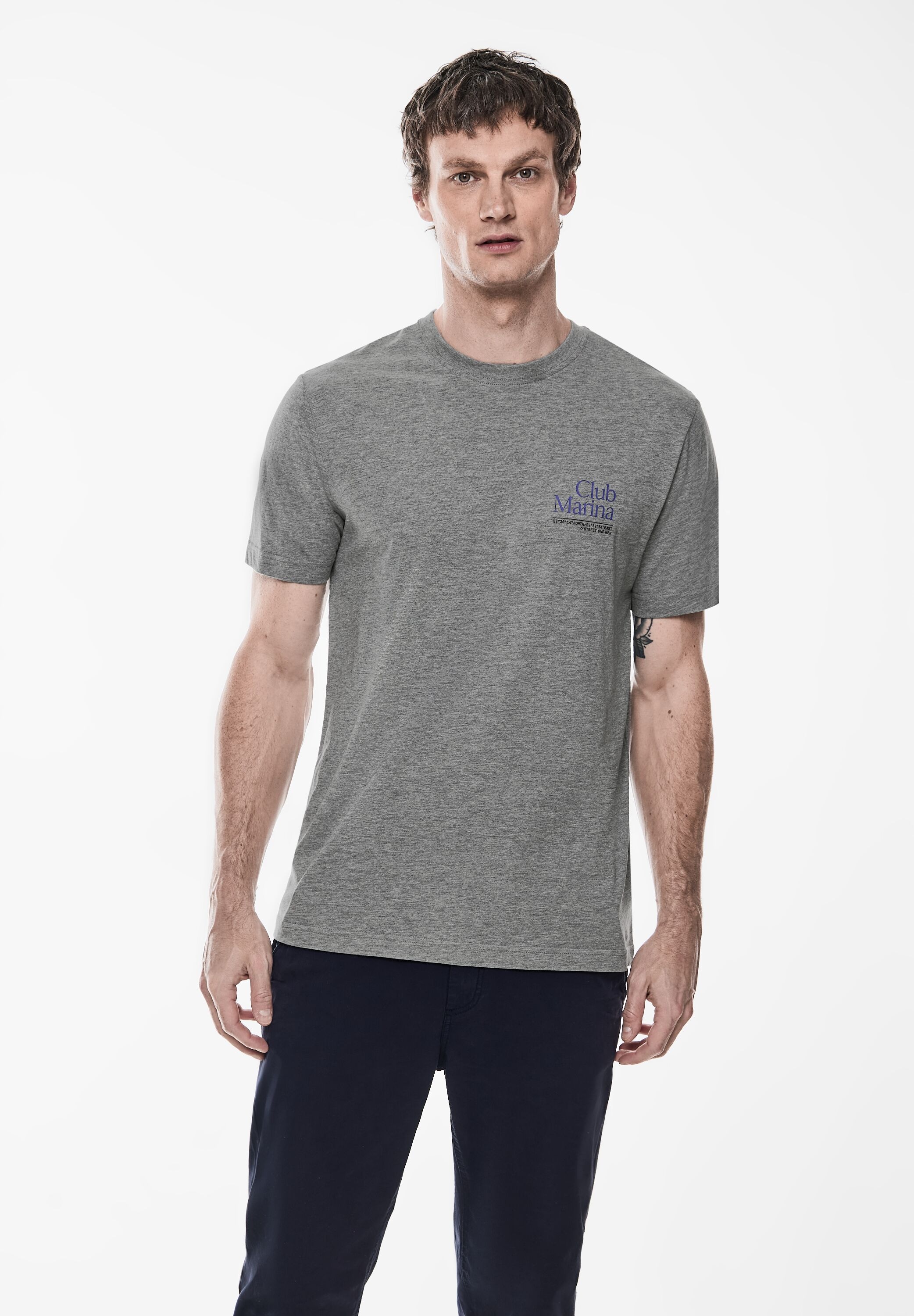 STREET ONE MEN T-Shirt, aus reiner Baumwolle günstig online kaufen