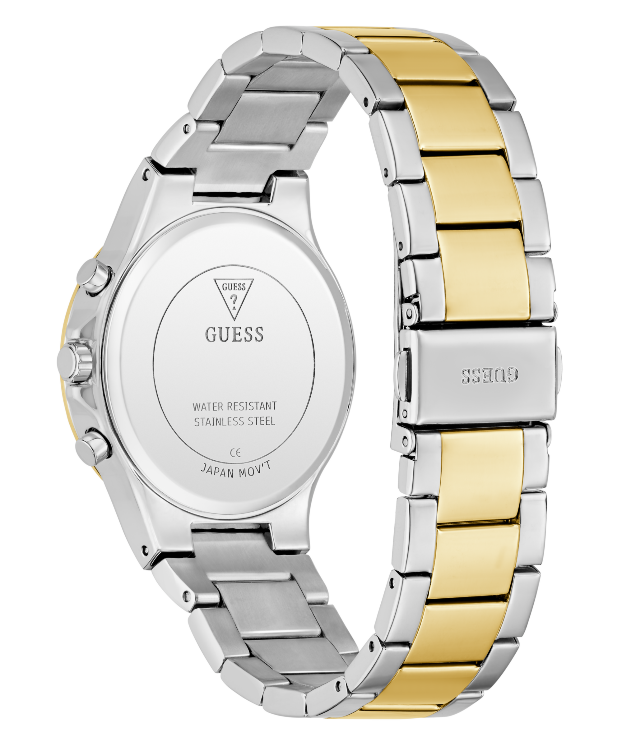 Guess Quarzuhr »MOONLIGHT«, Armbanduhr, Damenuhr, Edelstahlarmband, Kristallglas