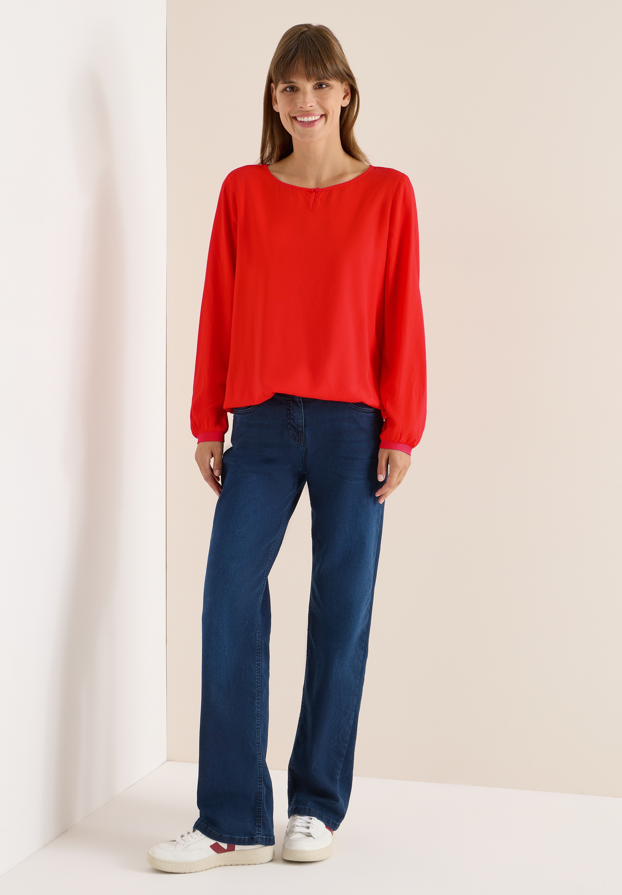 Thumbnail - Cecil Langarmbluse aus softer Viskose