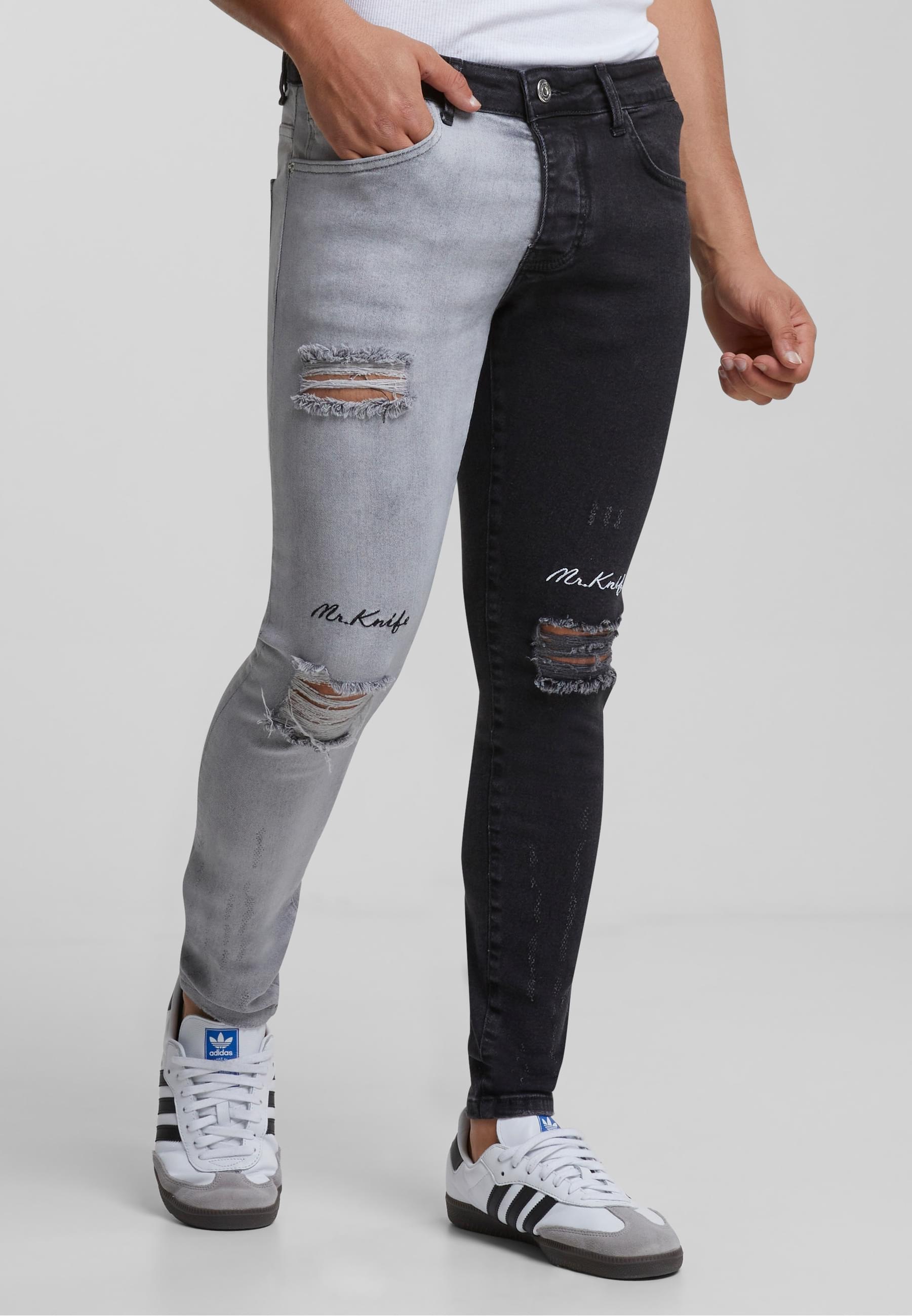 2Y Studios Bequeme Jeans »2Y Studios Herren 2Y Skinny Fit Destroyed Jeans«