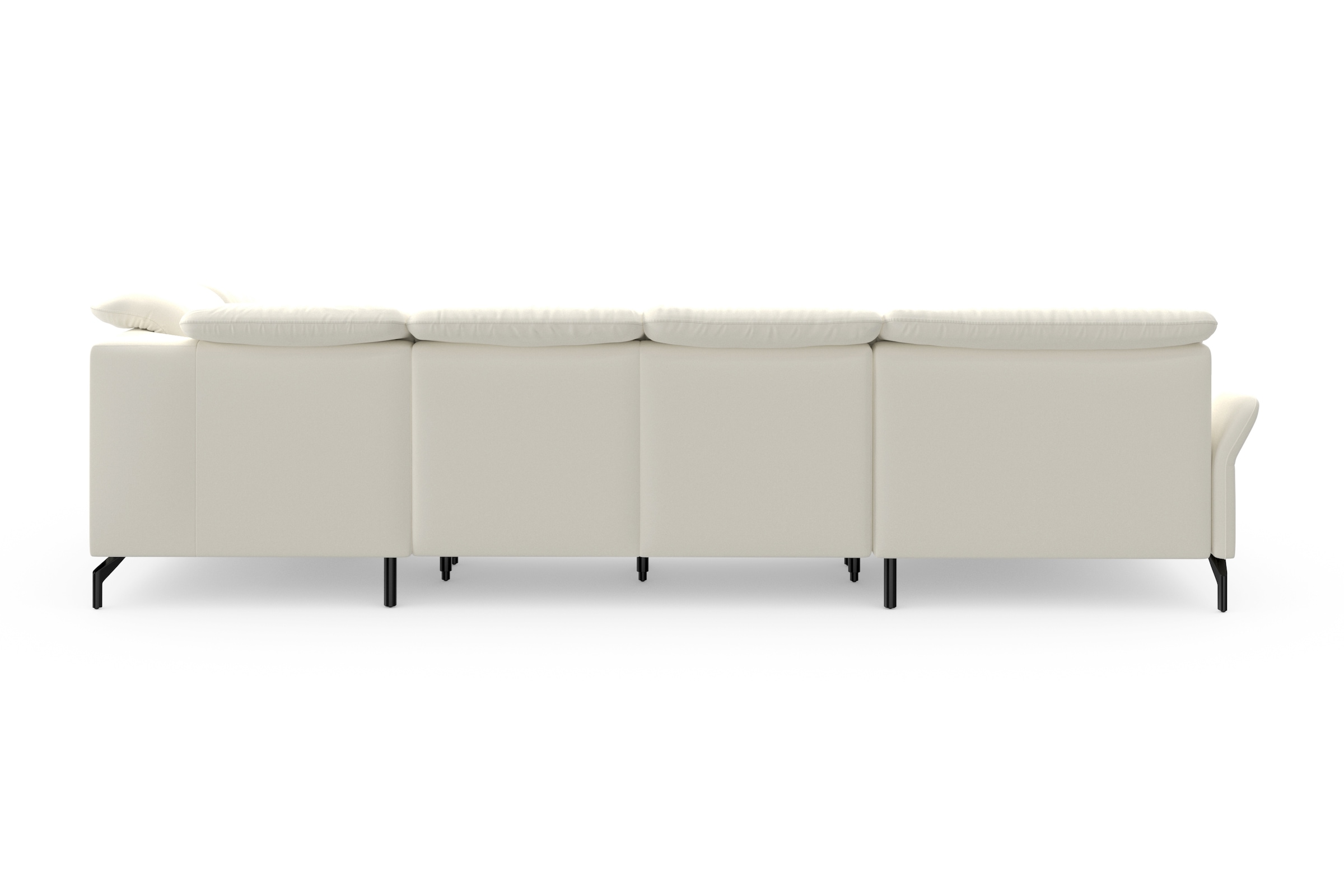 sit&more Wohnlandschaft »Fashion U-Form«, wahlweise mit Kopfteilverstellung, Vorziehsitz, motorisch, Metallfüße