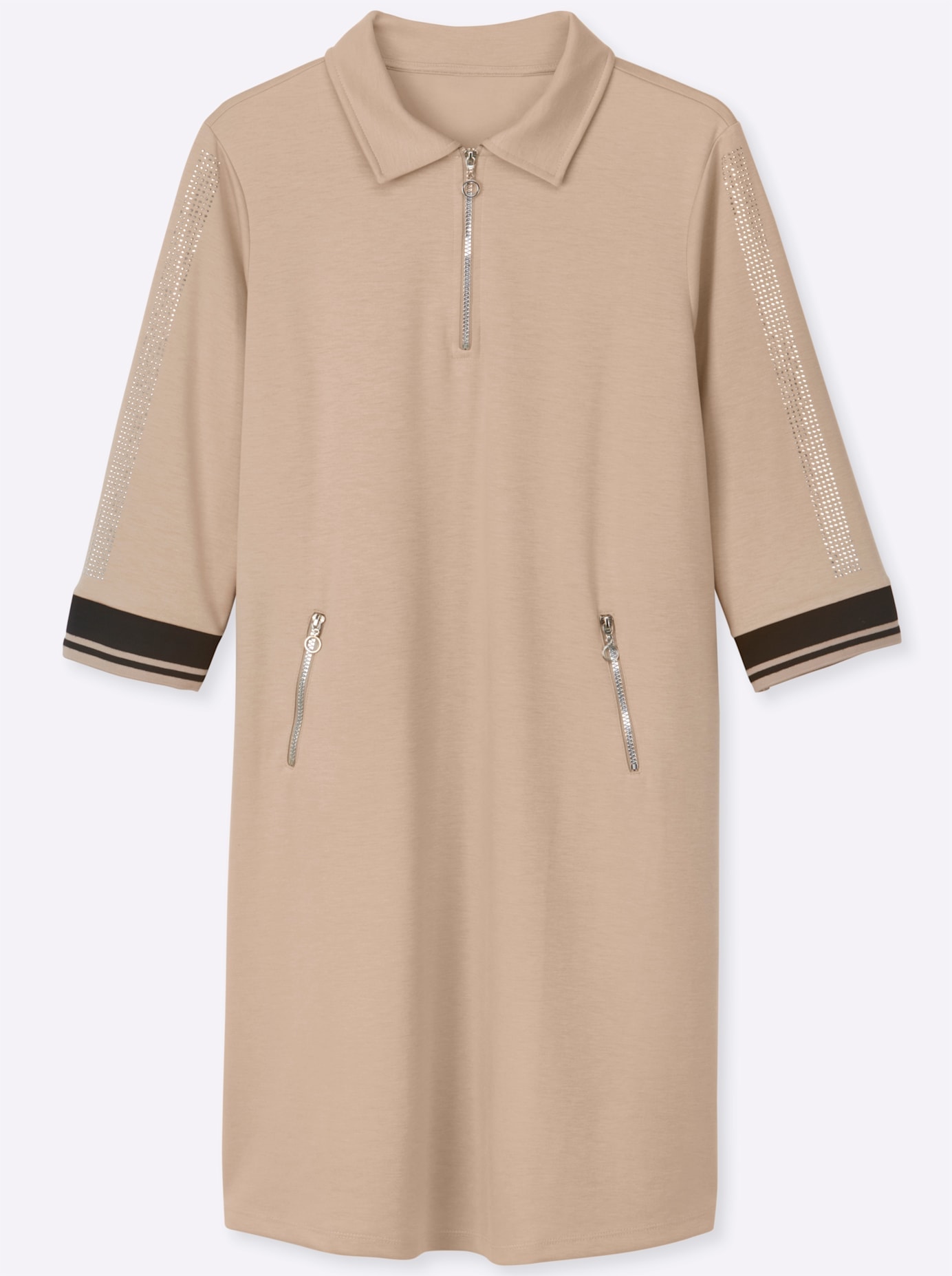 creation L Shirtkleid »Modal-Mix-Kleid« Reißverschlusstasche