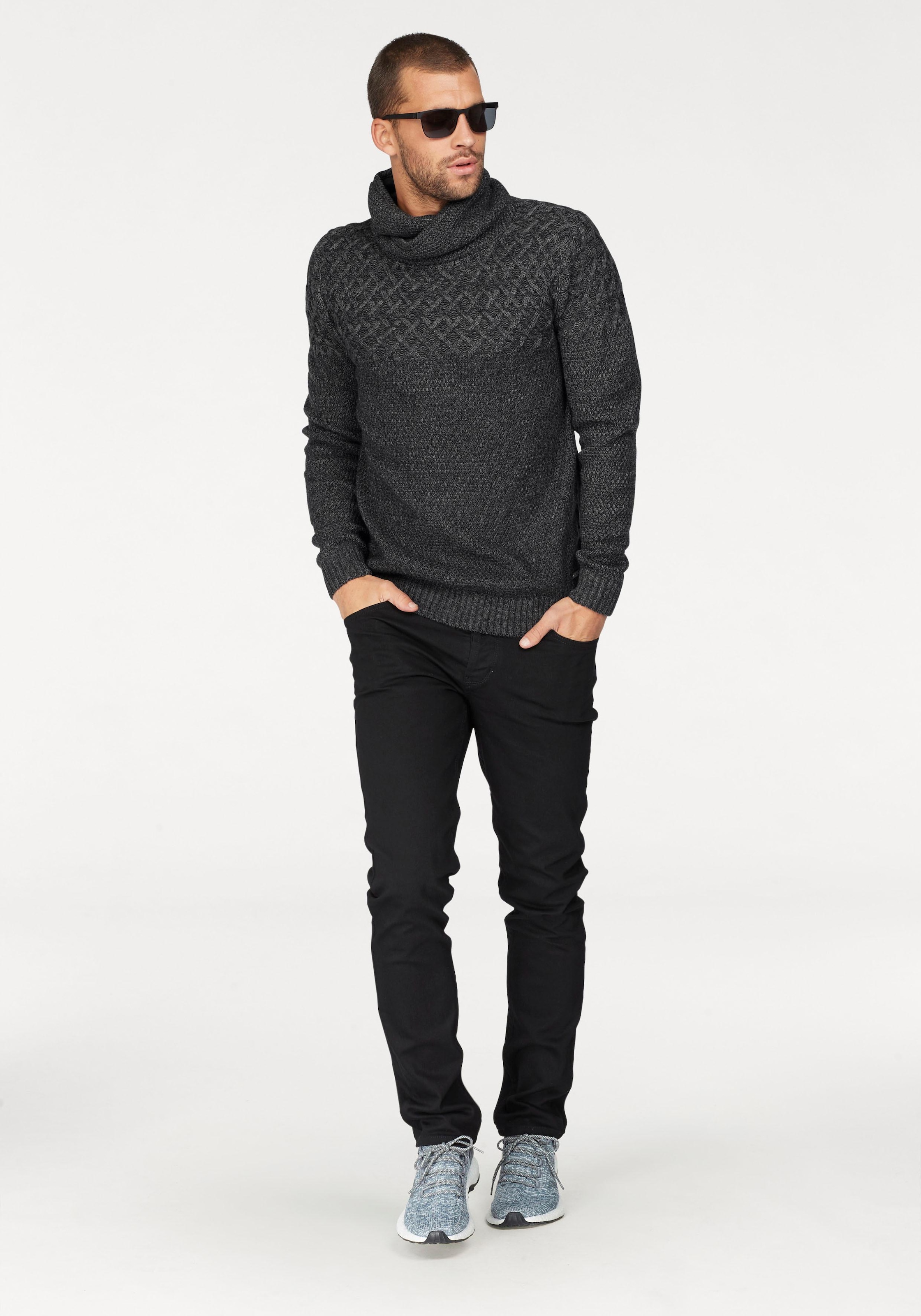 Bruno Banani Straight-Jeans »Dylan«, gerade Beinform, Used-Waschung, niedrige Leibhöhe