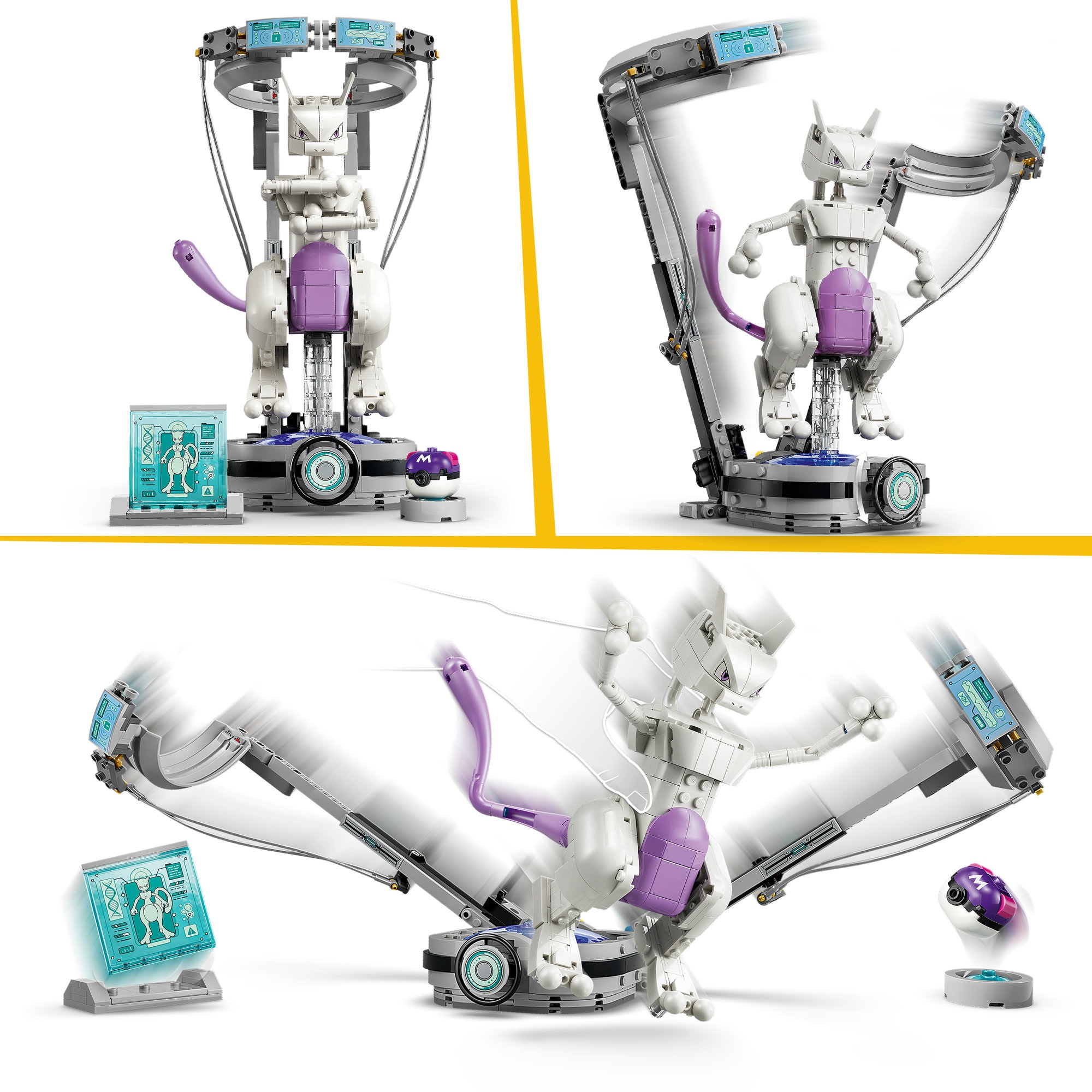 LEGO® Konstruktionsspielsteine »SMART Play™  Mewtus Ausbruch aus dem Labor (72163), LEGO Pokémon« Mit SMART Brick kompatibel (nicht im Lieferumfang enthalten)