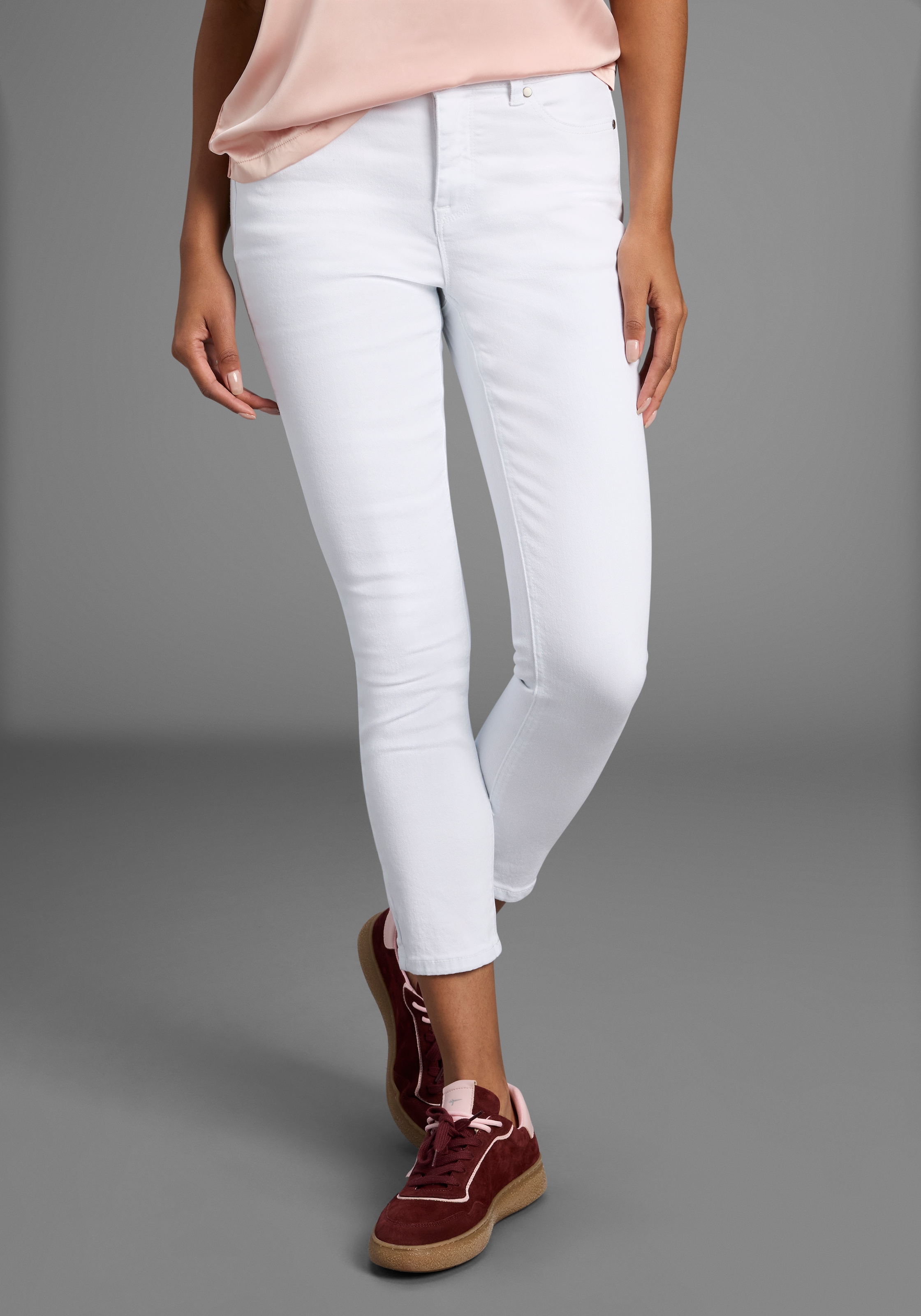 Arizona 7/8-Jeans "Shaping", eng anliegend, Röhrenjeans, Used-Waschung, Hig günstig online kaufen