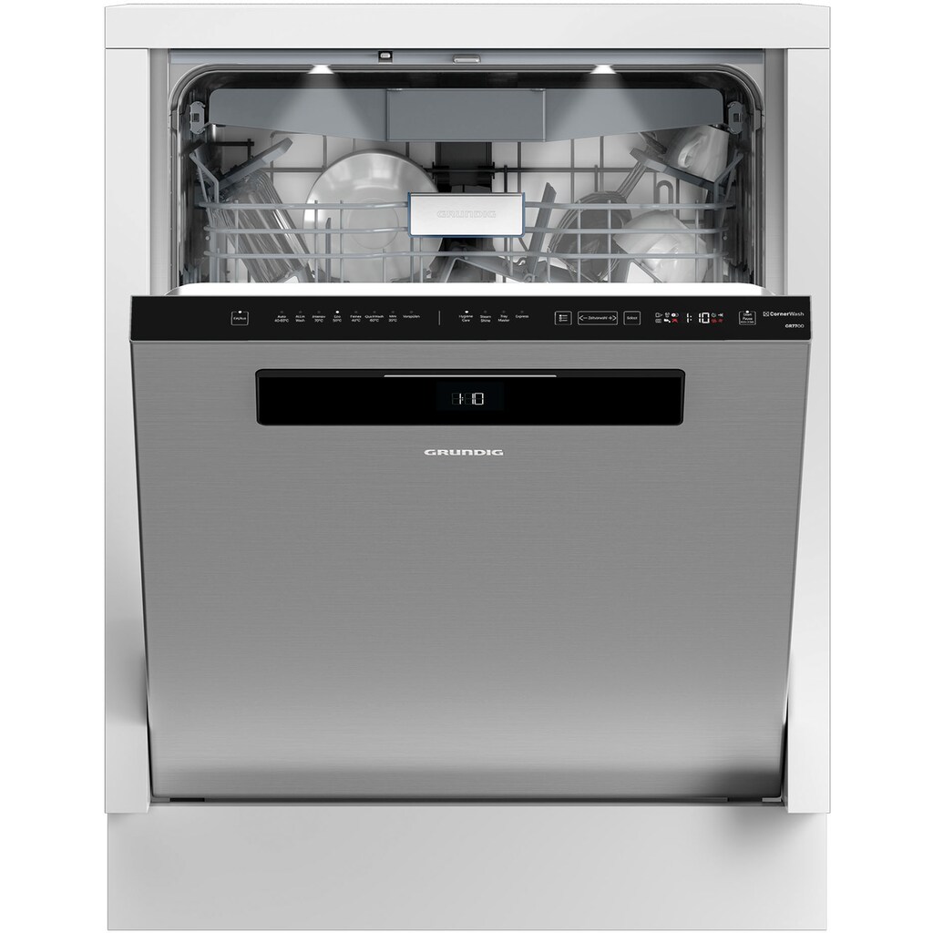 Grundig Unterbaugeschirrspüler »GNUP4610XC«, GNUP4610XC 7630401677, 16 Maßgedecke