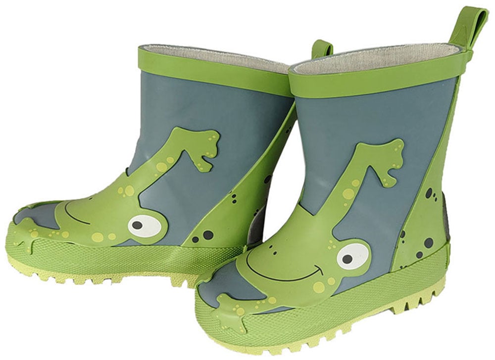 MAXIMO Gummistiefel, mit niedlichem Frosch-Patch