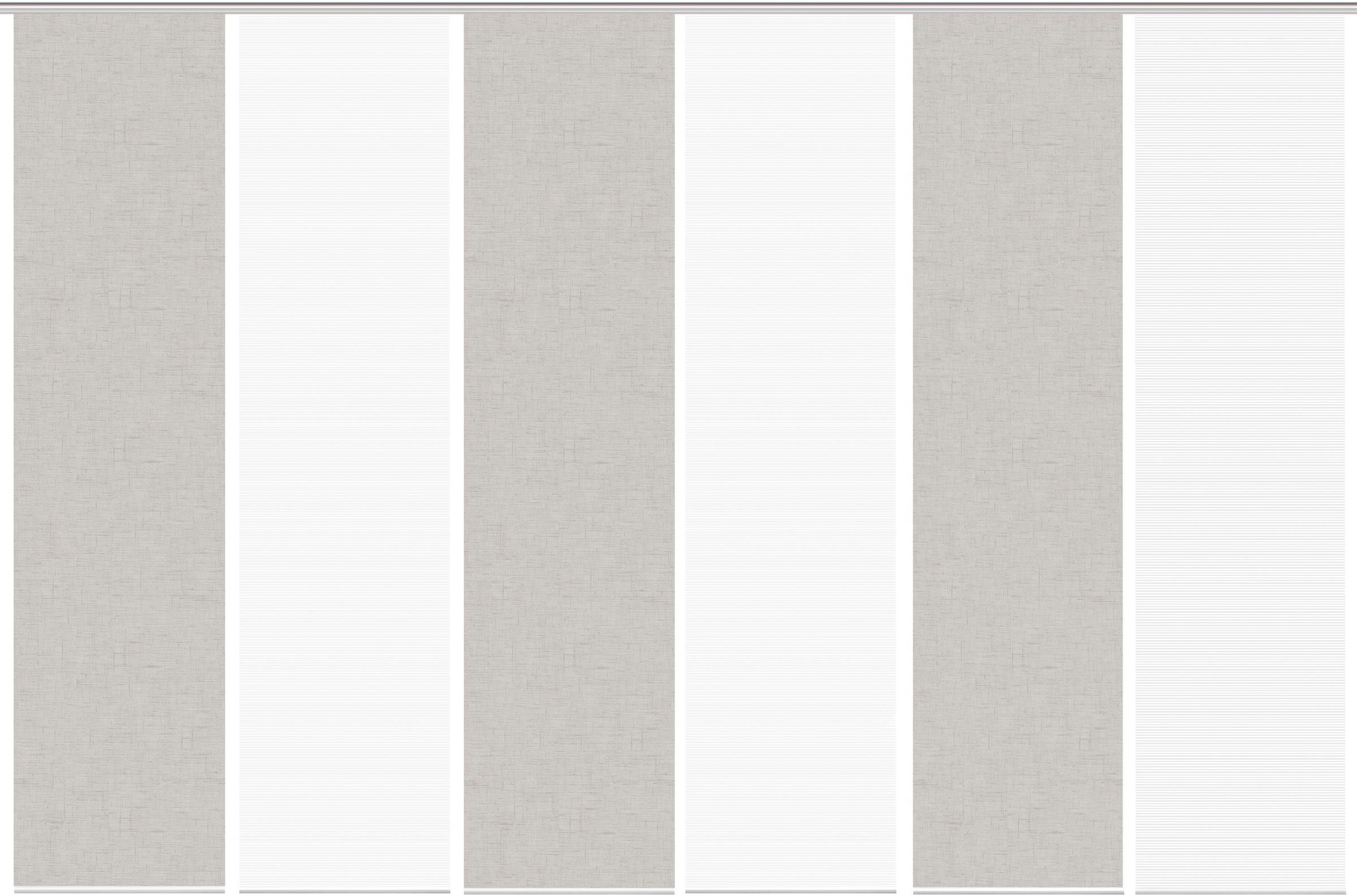 Vision S Schiebegardine »PIVE 6er SET« Paneelwagen 6 Stk. tlg. Schiebevorhang Digidruck 6er Set PIVE