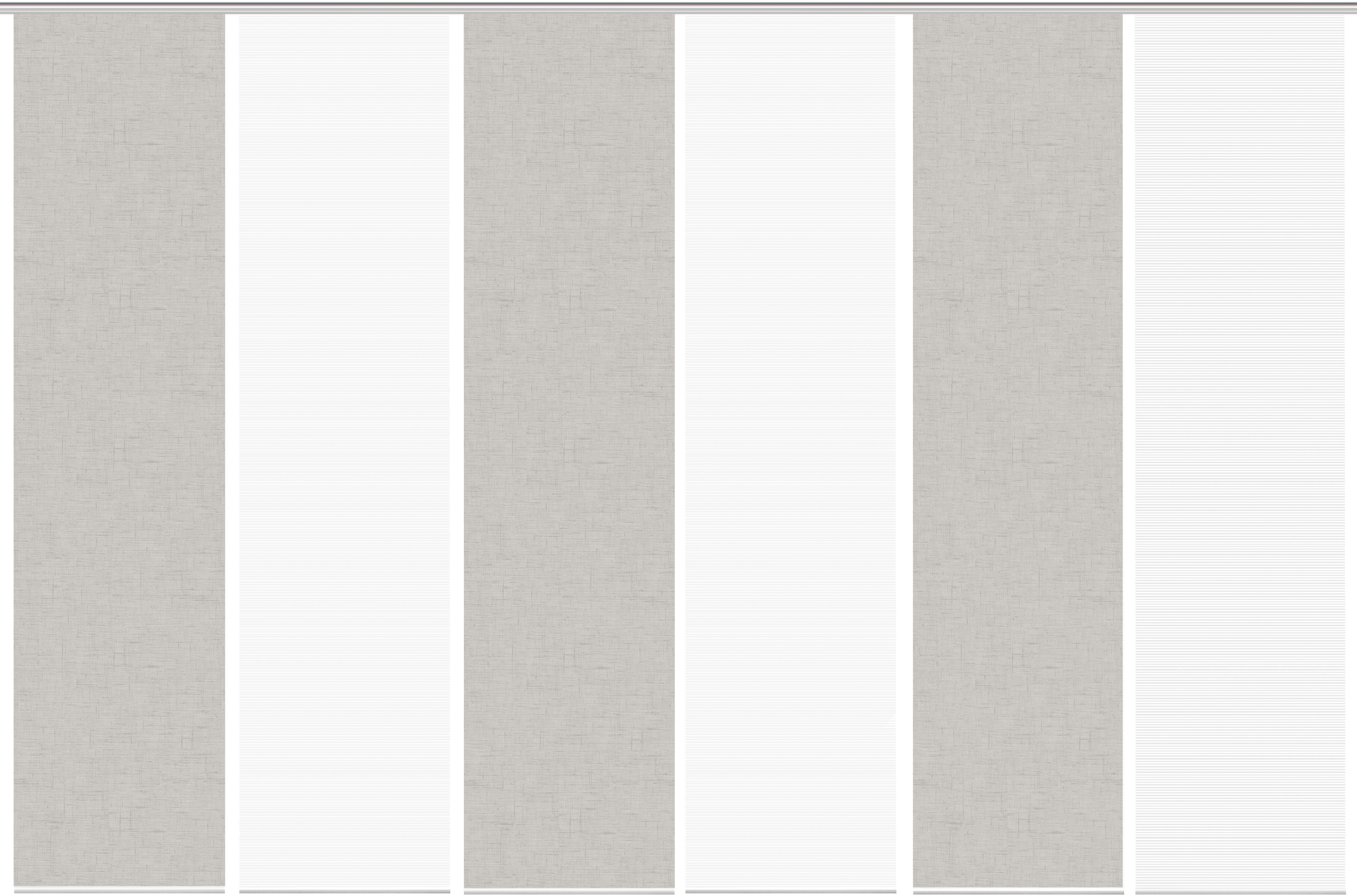 Thumbnail - Vision S Schiebegardine "PIVE 6er SET" Paneelwagen 6 Stk. tlg. Schiebevorhang Digidruck 6er Set PIVE