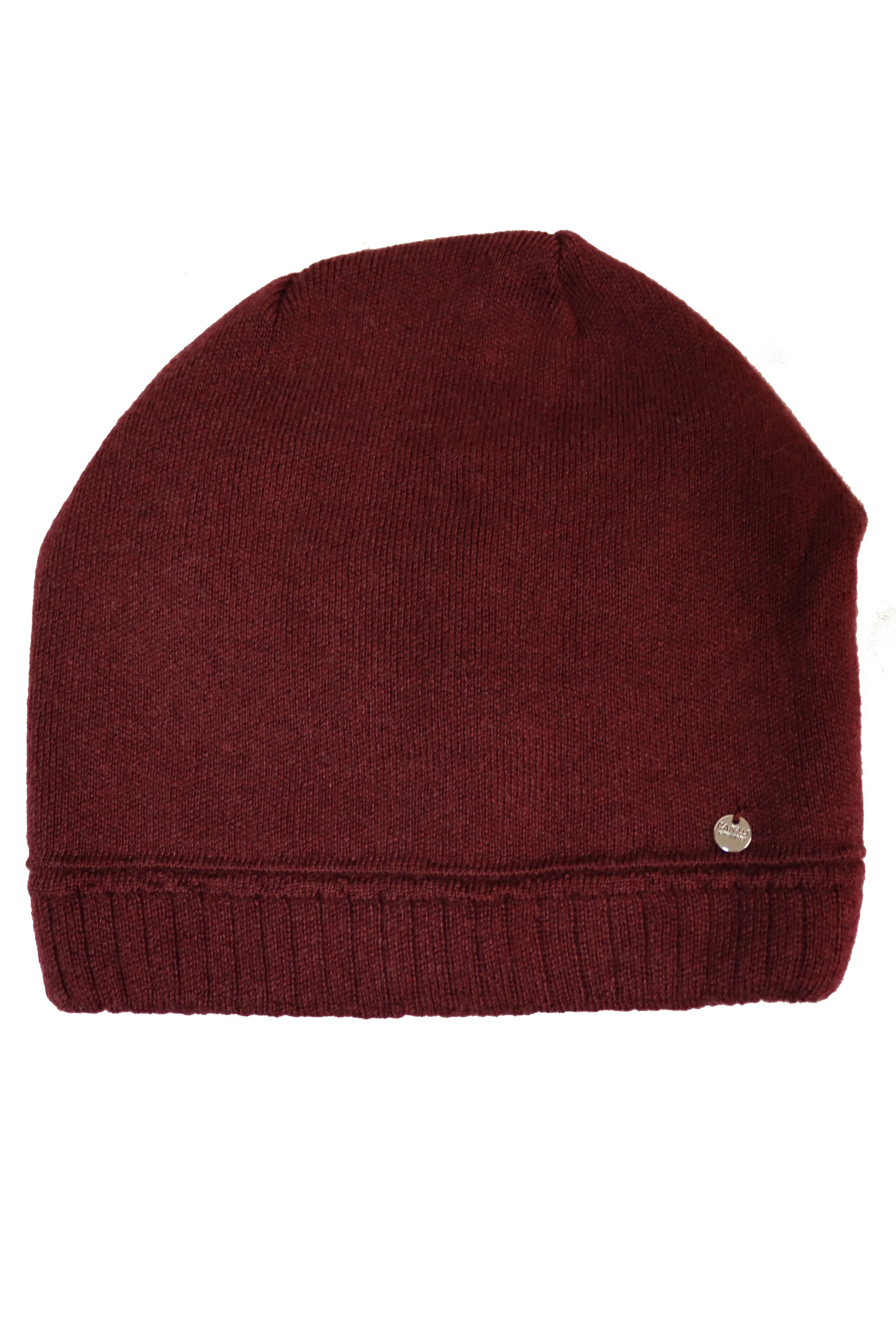 Capelli New York Strickmütze Metall-Logo, gerafft, Feinstrick günstig online kaufen