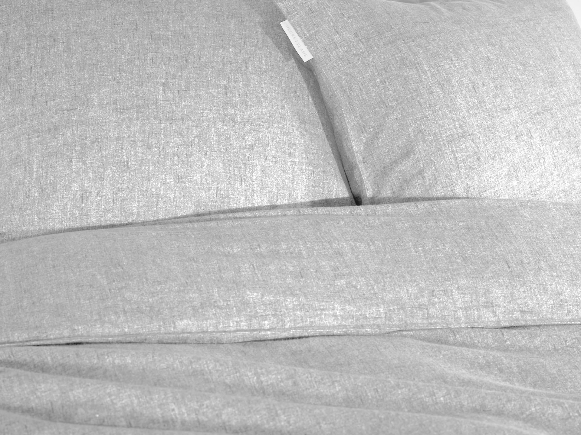 Heckett & Lane Bettwäsche »Franela« 2 Stk. tlg. Uni Design, hochwertiges Flanell, Bettwäsche ab 135x200 cm