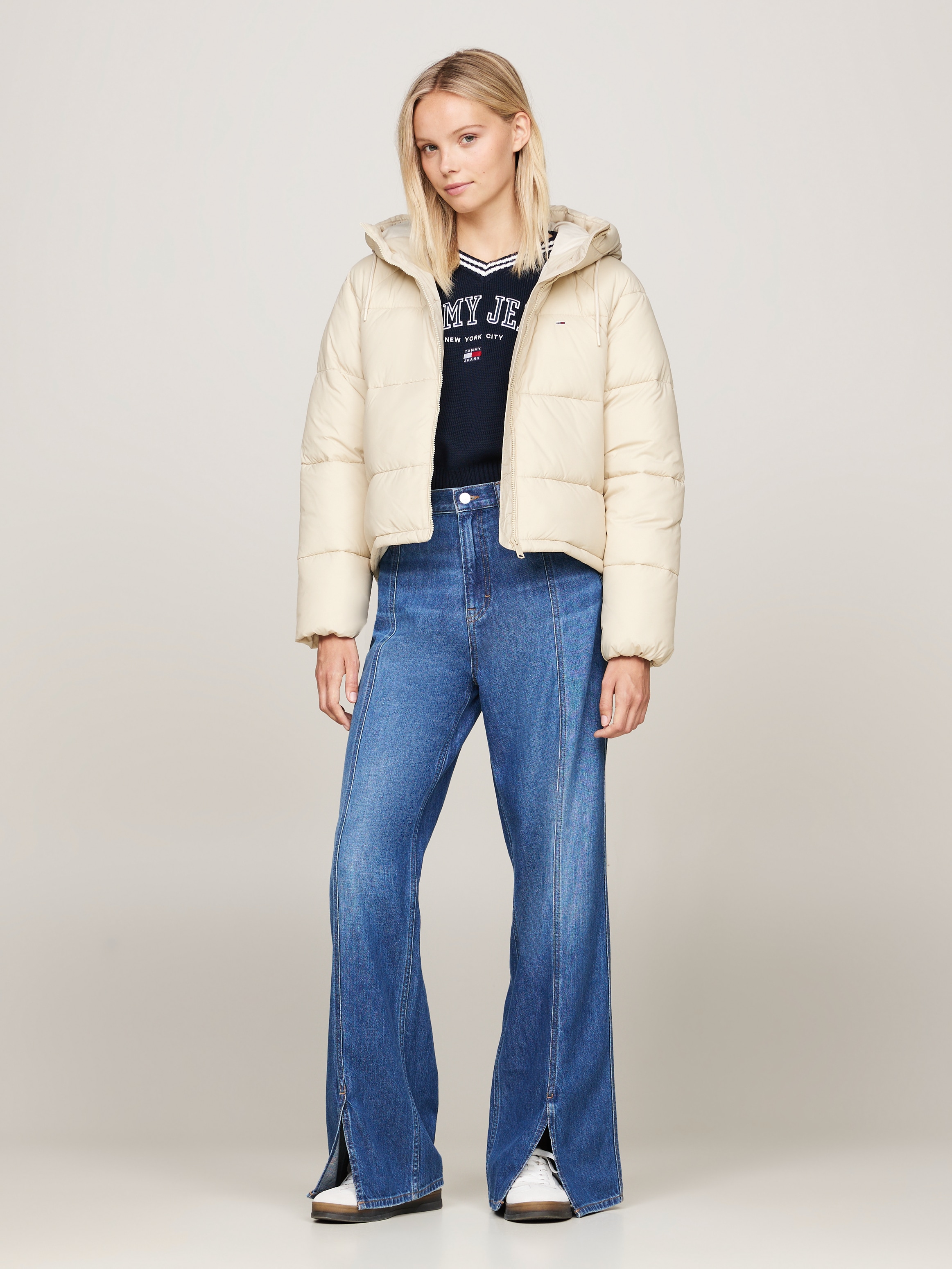 Tommy Jeans Steppjacke »TJW ASPEN PUFFER EXT«, mit Kapuze, mit Logostickerei